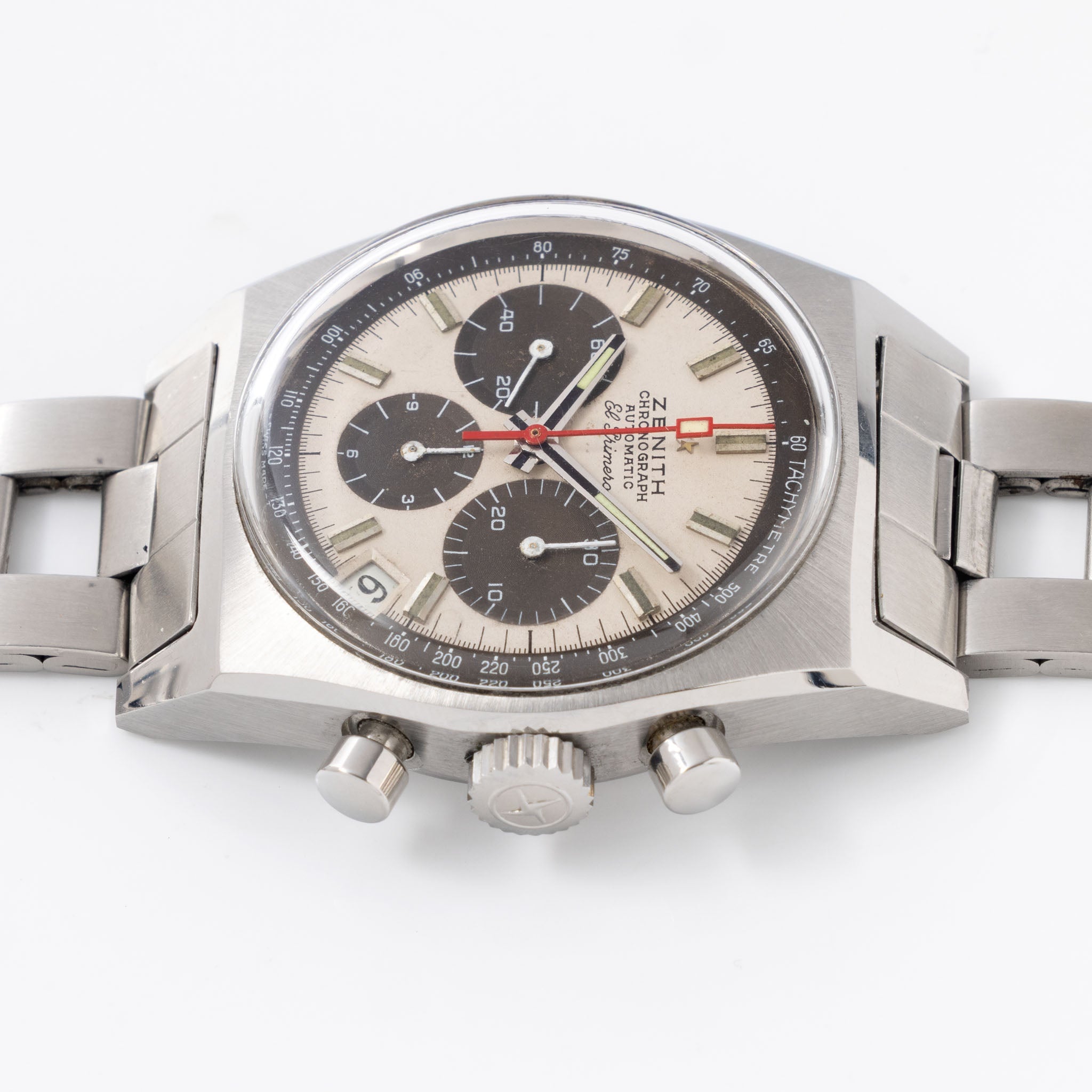 Zenith El primero A384 “Panda Tropical Dial" with Gay Frères Ladder Bracelet