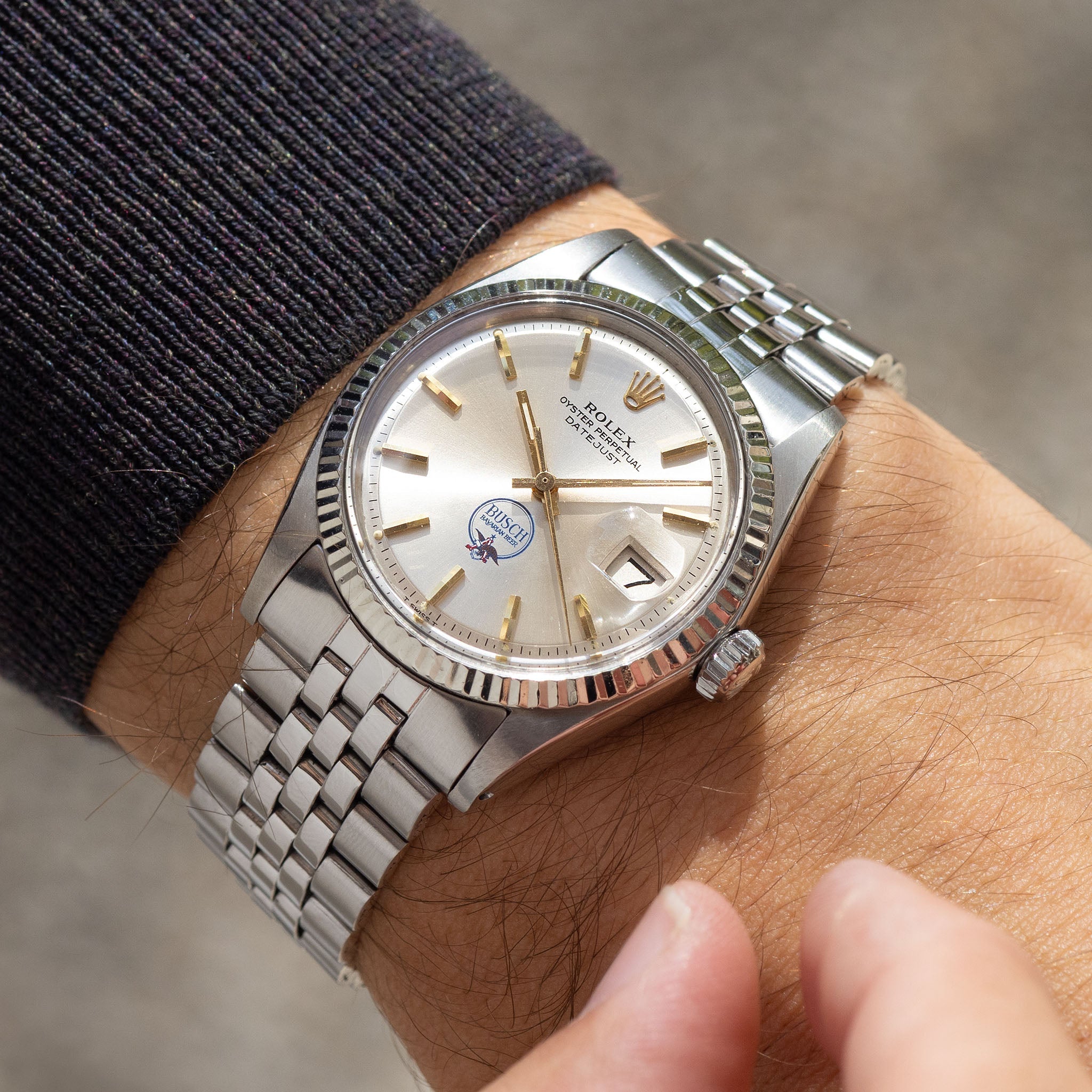 Rolex Datejust 1601 Busch Bavarian Beer Logo Dial