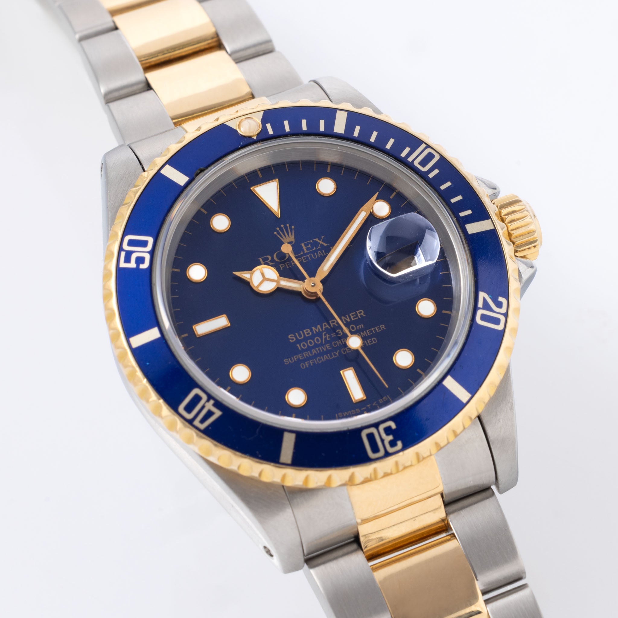 Rolex Submariner Blue Dial Steel and Gold Execution Ref. 16613