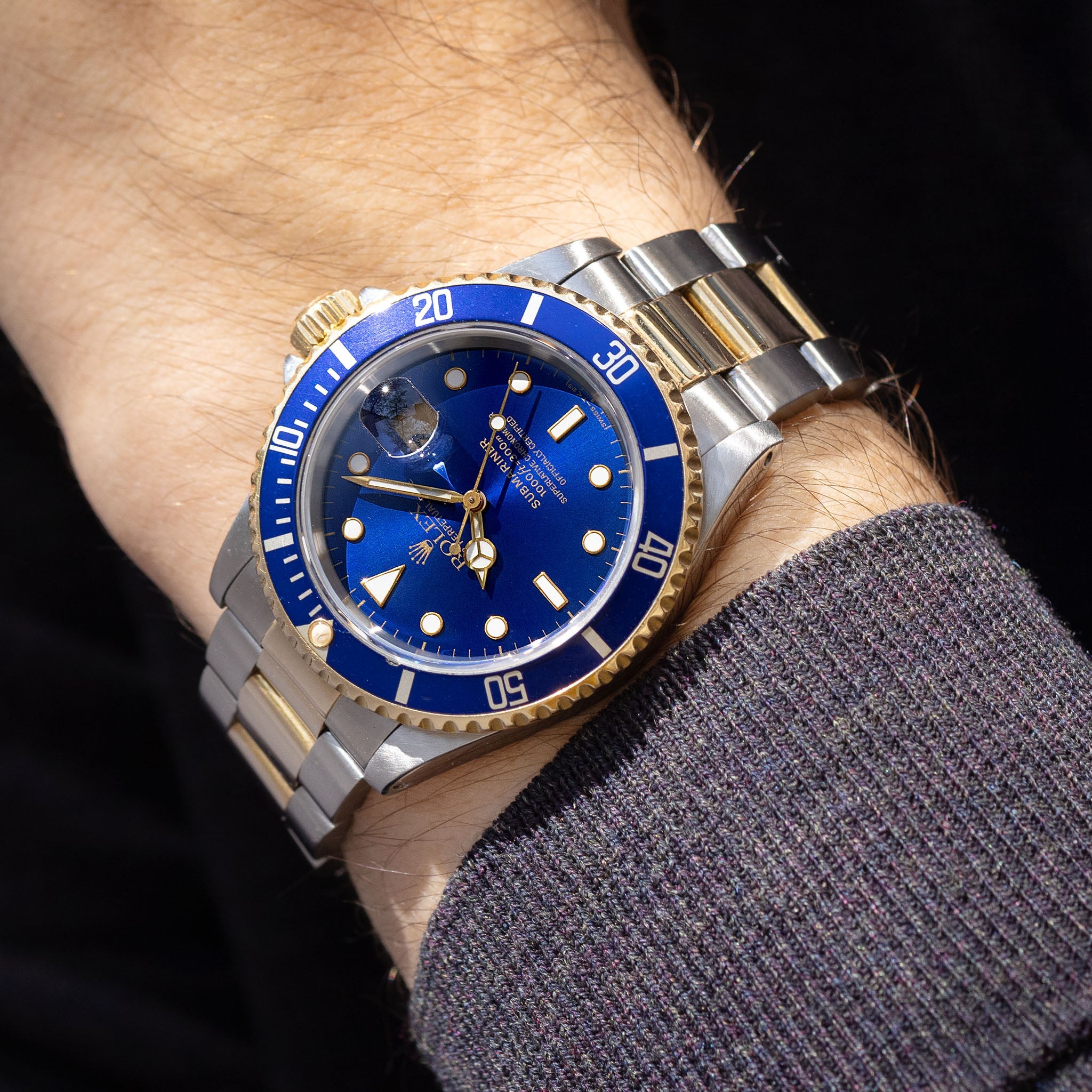 Rolex Submariner Blue Dial Steel and Gold Execution Ref. 16613