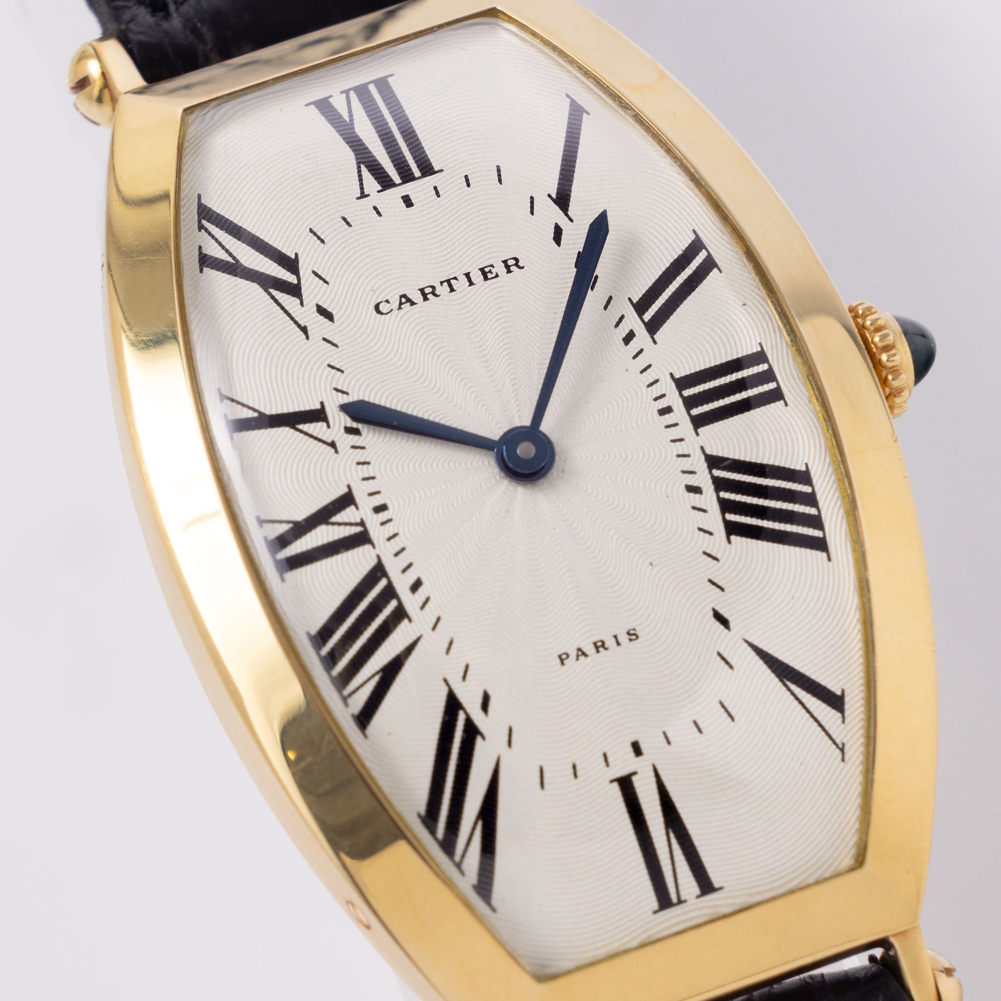 Cartier Tonneau Jumbo "Paris" Guilloché dial Mechanic