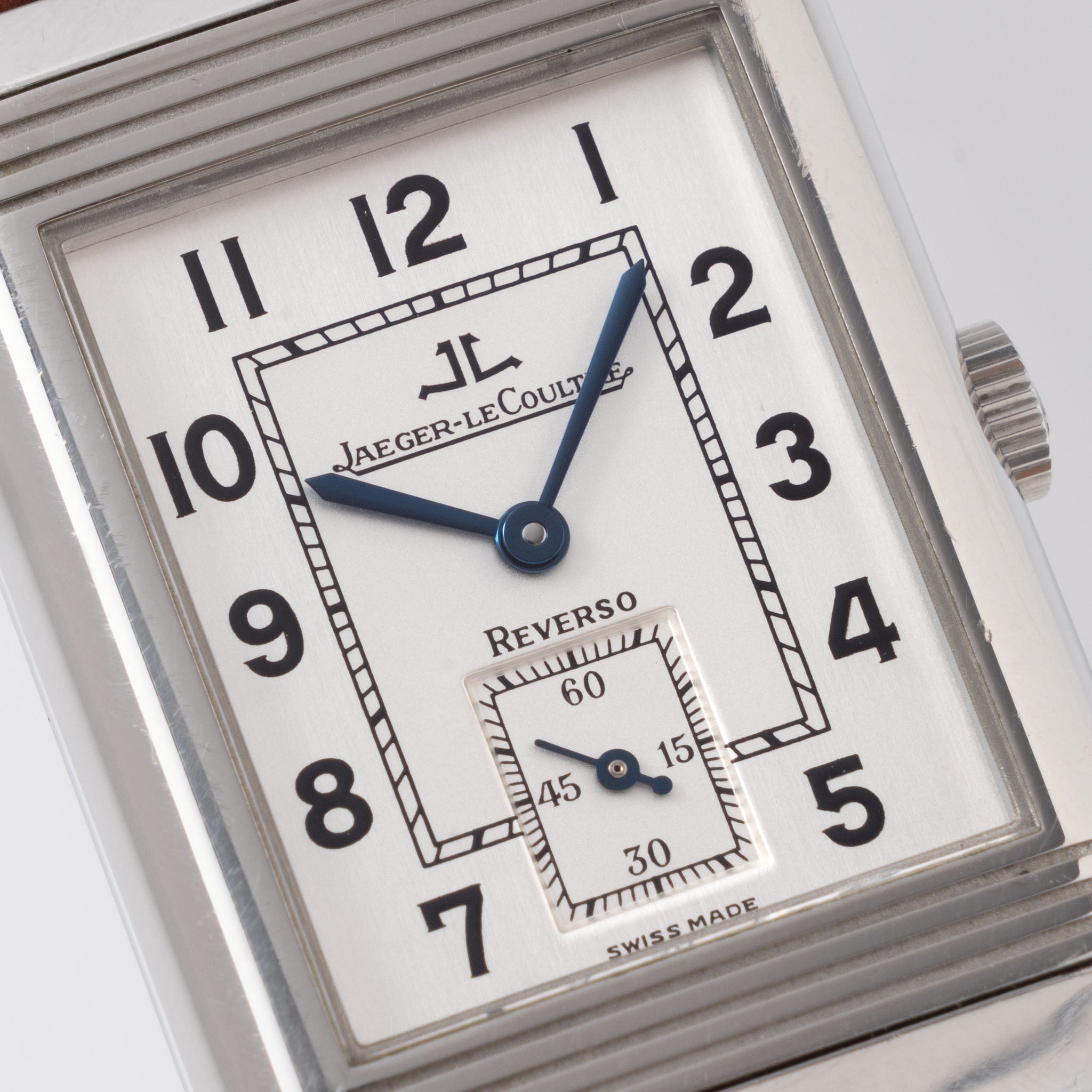 Jaeger LeCoultre Reverso “Grande Taille” Two-Tone Silver Dial ref. 270.8.62 Box and Papers Set