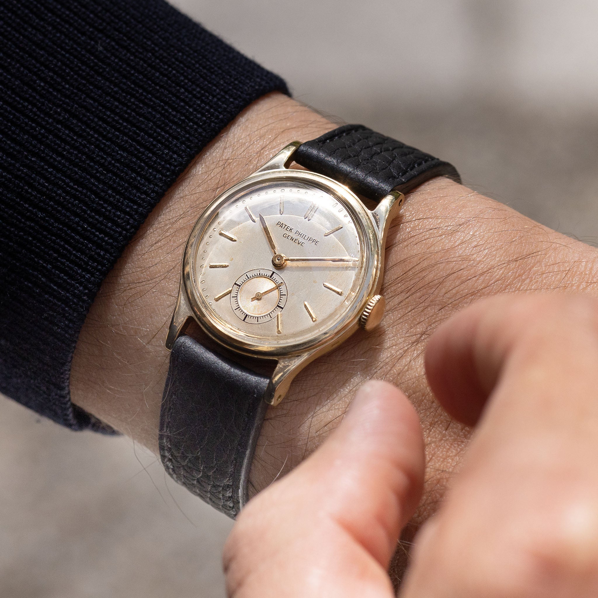 Patek Philippe Calatrava Aquatic ref. 2451 in 18k yellow gold Silver dial