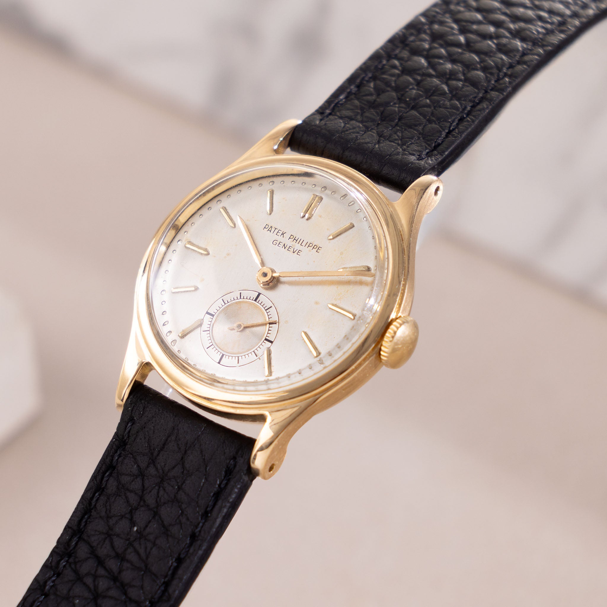 Patek Philippe Calatrava Aquatic ref. 2451 in 18k yellow gold Silver dial