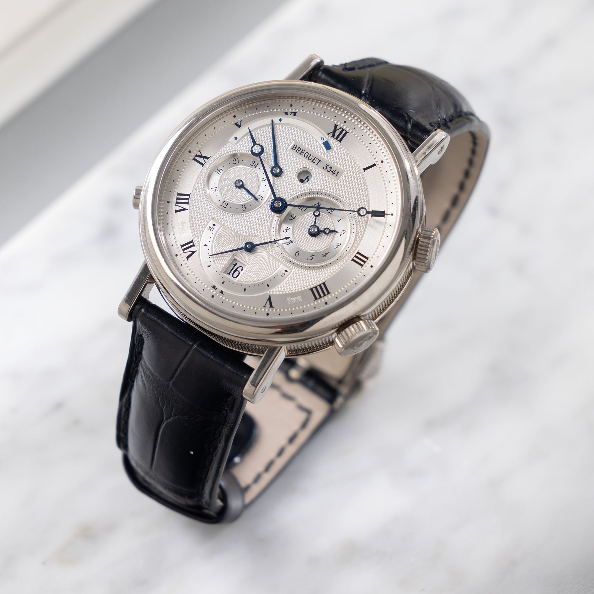 Breguet Reveil Du Tsar Le Classique Silver Guilloché Dial in 18k White Gold ref. 5707