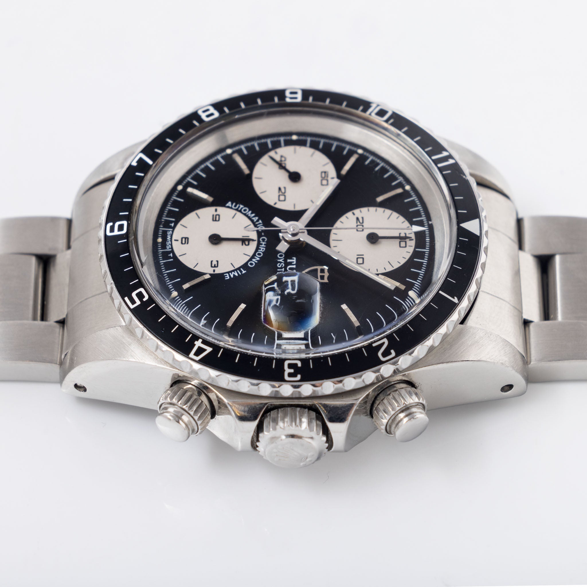 Tudor Oysterdate Big Block Chronograph Black Dial ref. 79170