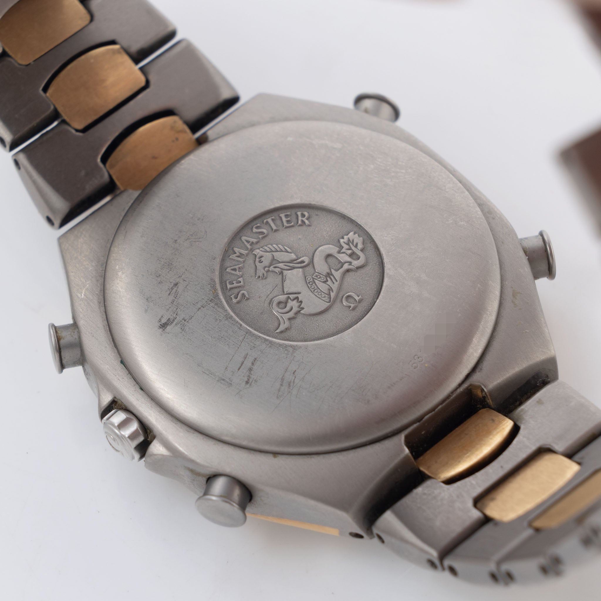 Omega Seamaster Polaris Chronograph in Titanium and Gold ref 386.1232