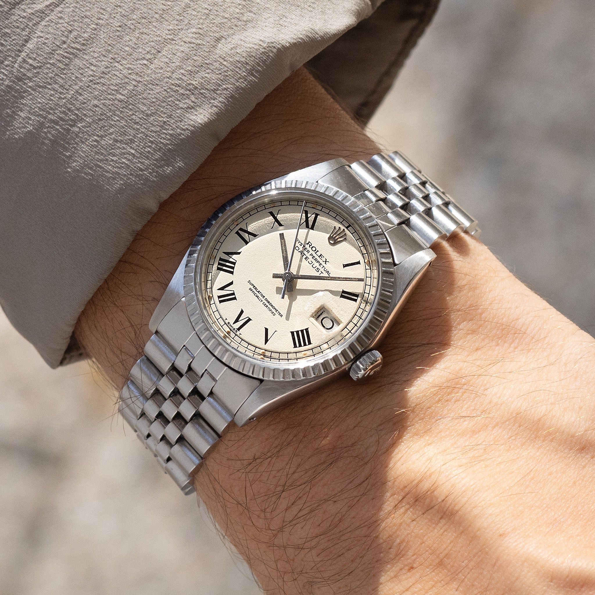 Rolex Datejust cream Buckley dial ref 1603