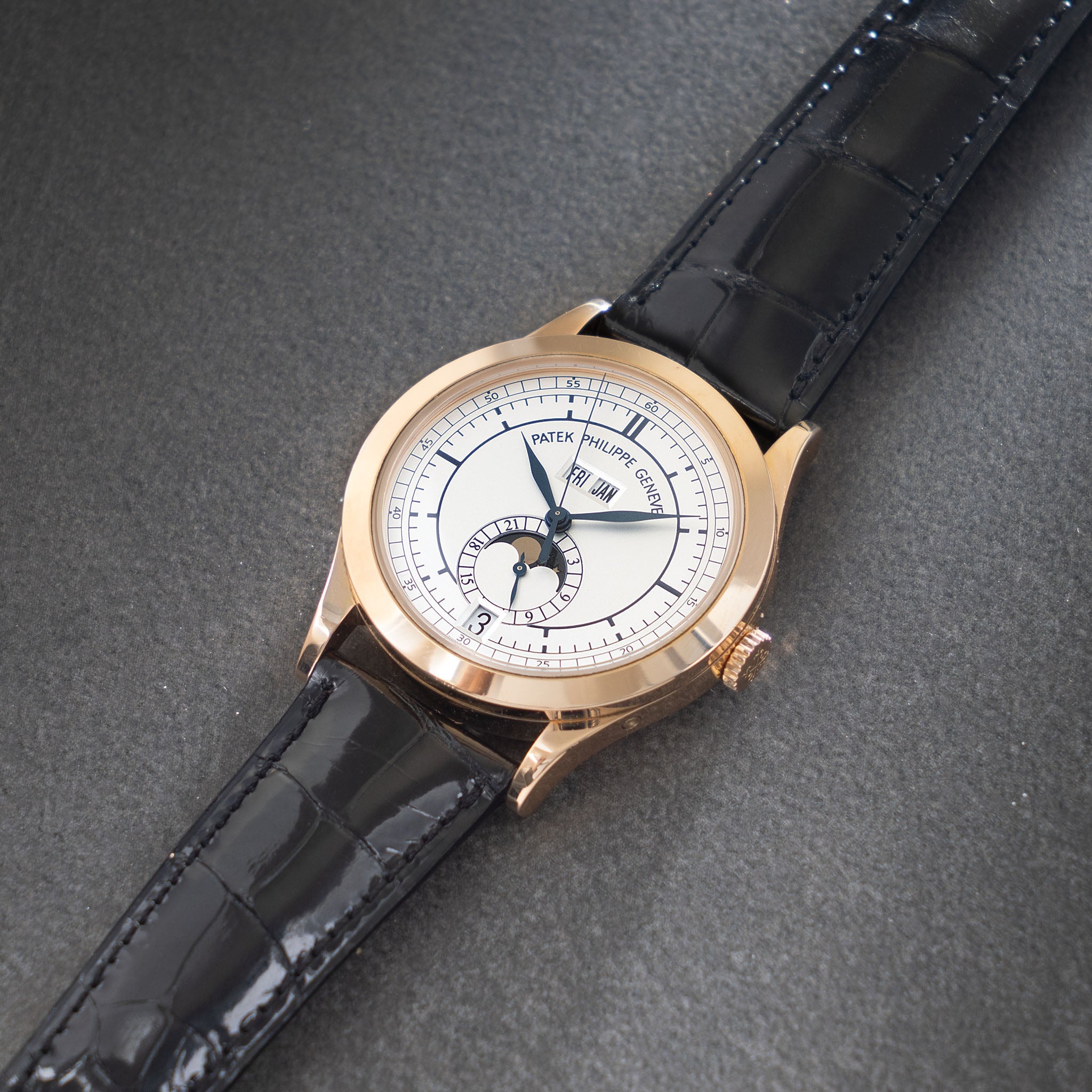 Patek Philippe Annual Calendar 5396R Sector Dial in 18k Rose Gold Box and paper set