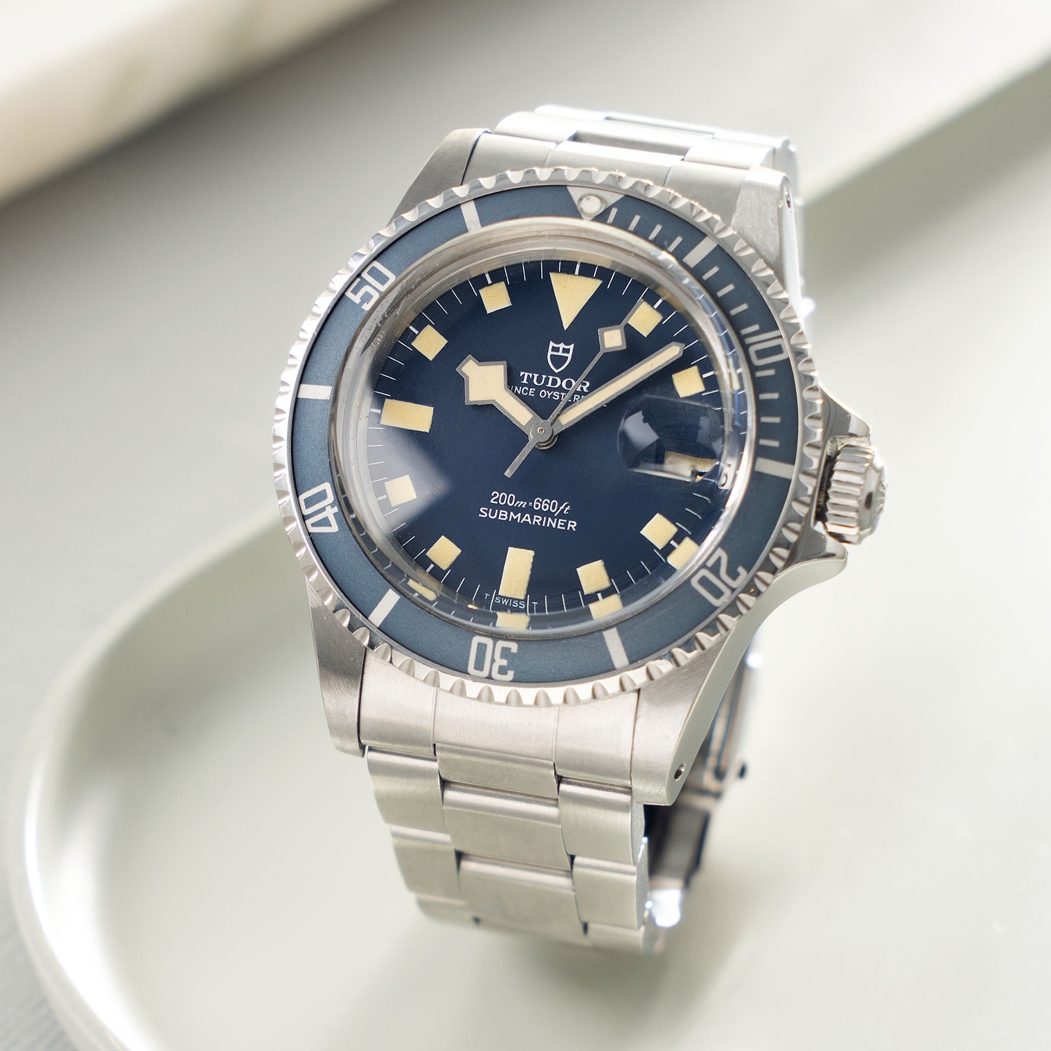 Tudor Submariner Blue Snowflake Dial ref. 9411/ 0 with Faded Inlay