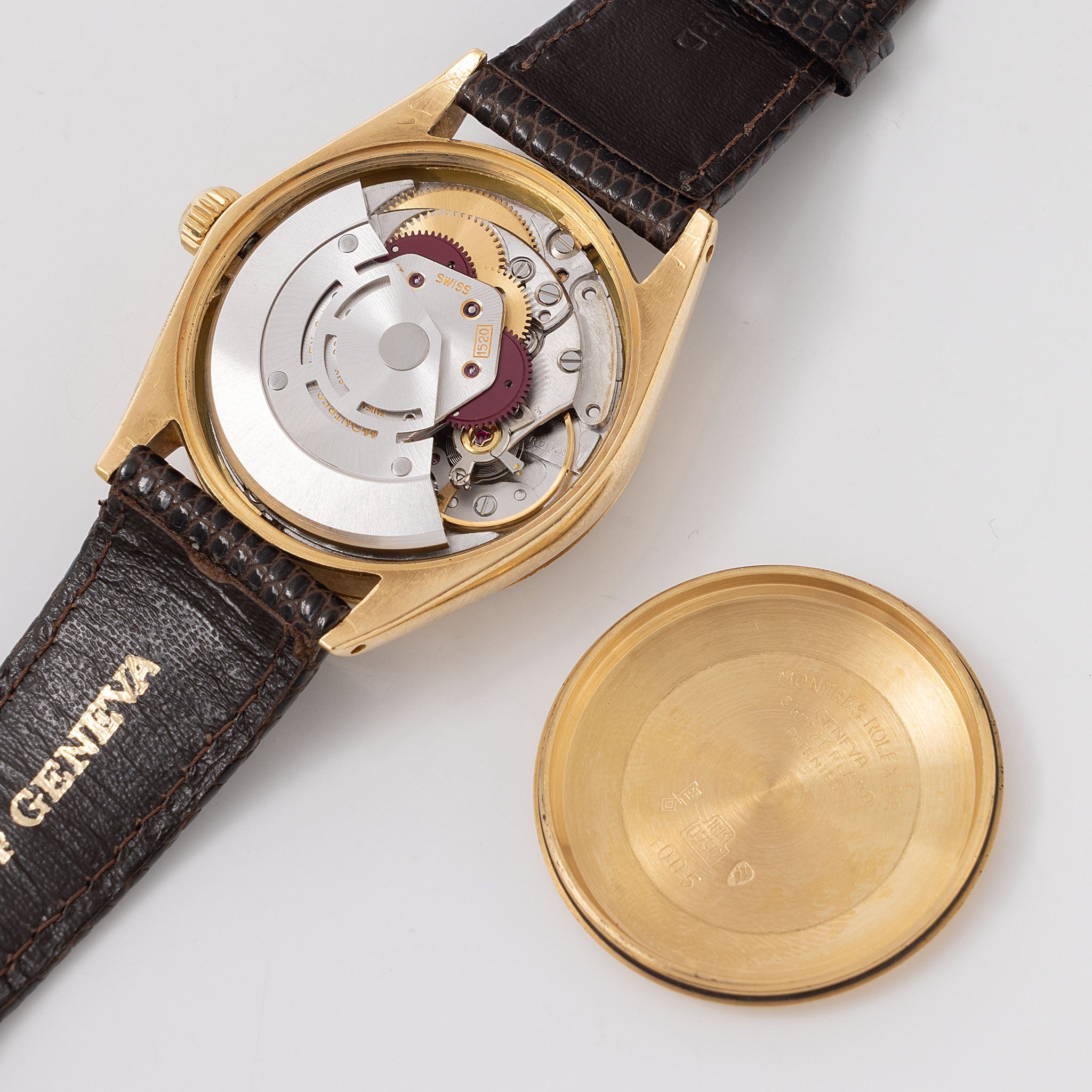 Rolex Oyster Perpetual Zephyr Silver Dial ref. 1009 in 18k Yellow Gold Florentine Finish