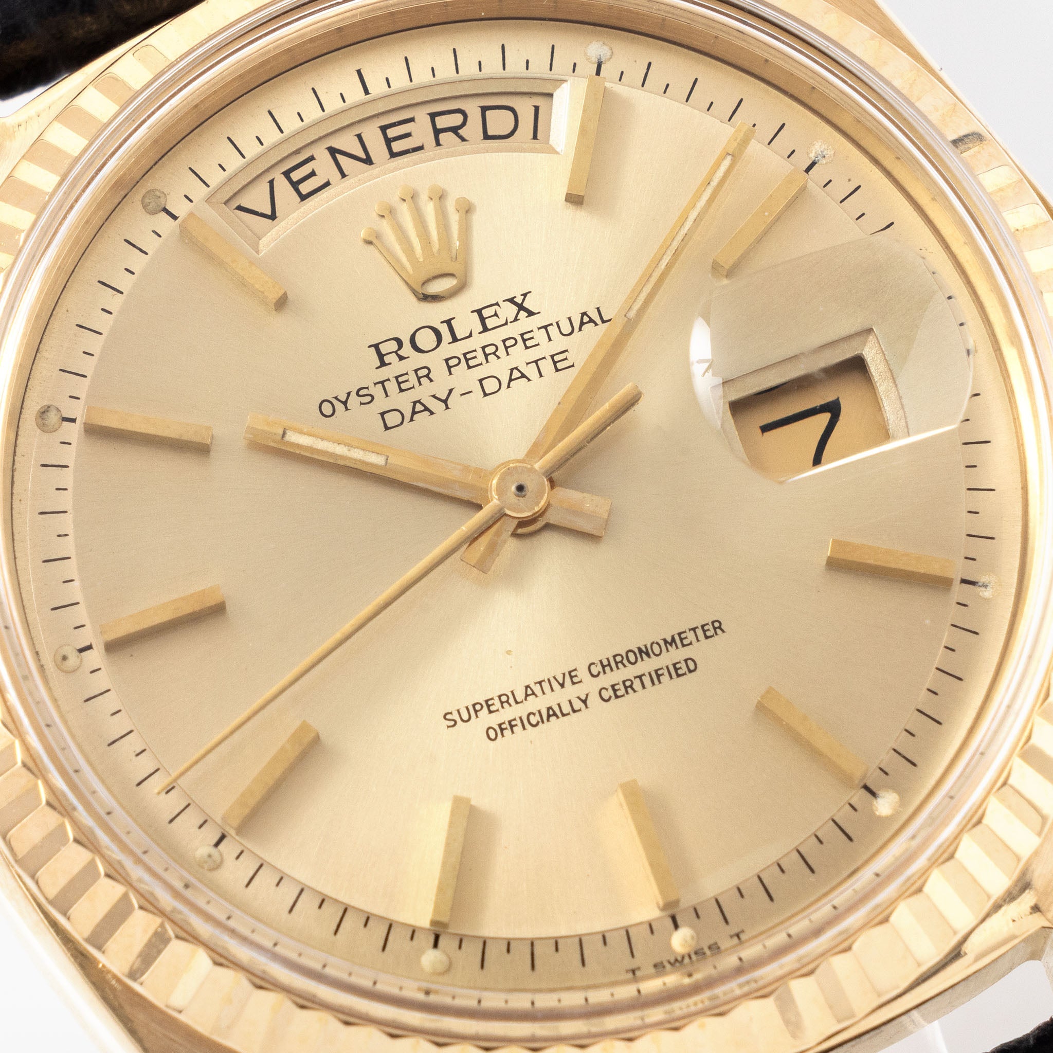 Rolex Day-Date 1803 Champagne Dial in 18k Yellow Gold