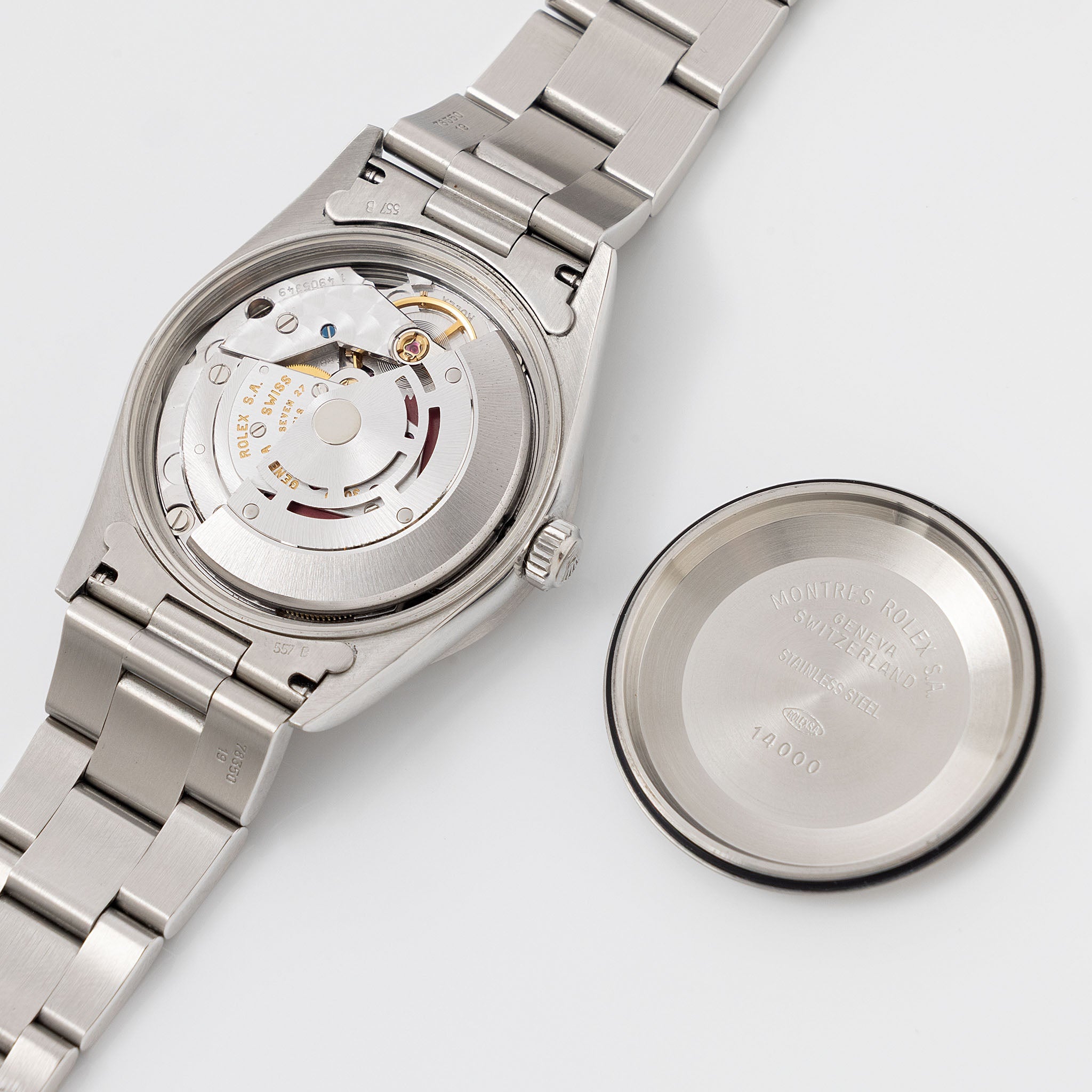 Rolex Oyster Perpetual Air-king Silver Domino’s Logo dial ref 14010