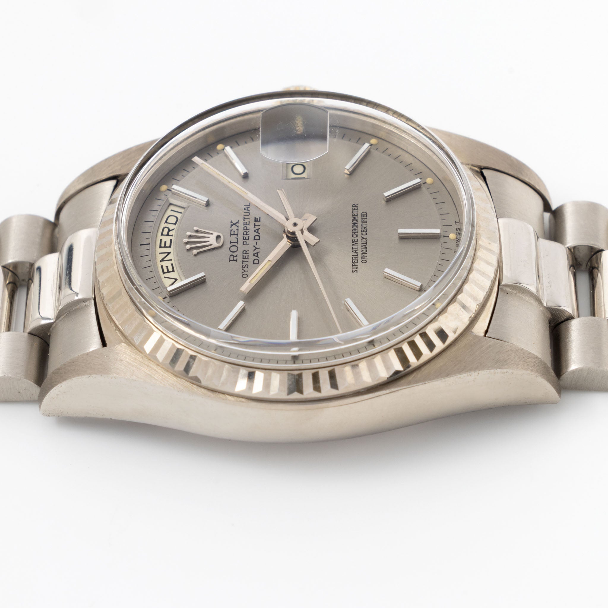 Rolex Day-Date 1803/9 Warm Grey Dial in 18k White Gold