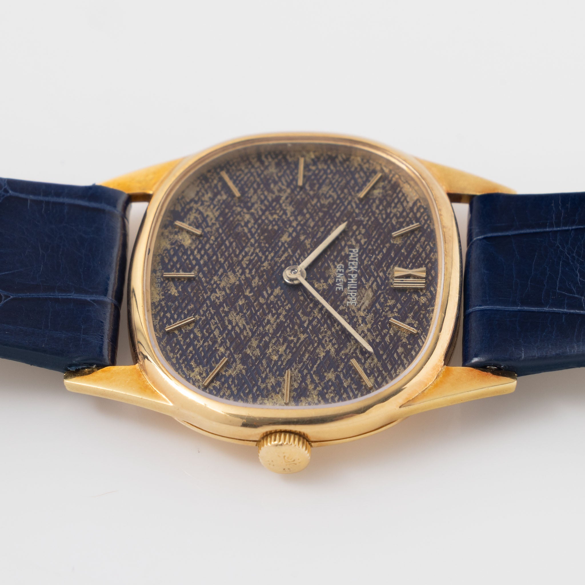 Patek Philippe Golden Ellipse Blue Jeans Dial Ref. 3534-2 in 18k Yellow Gold