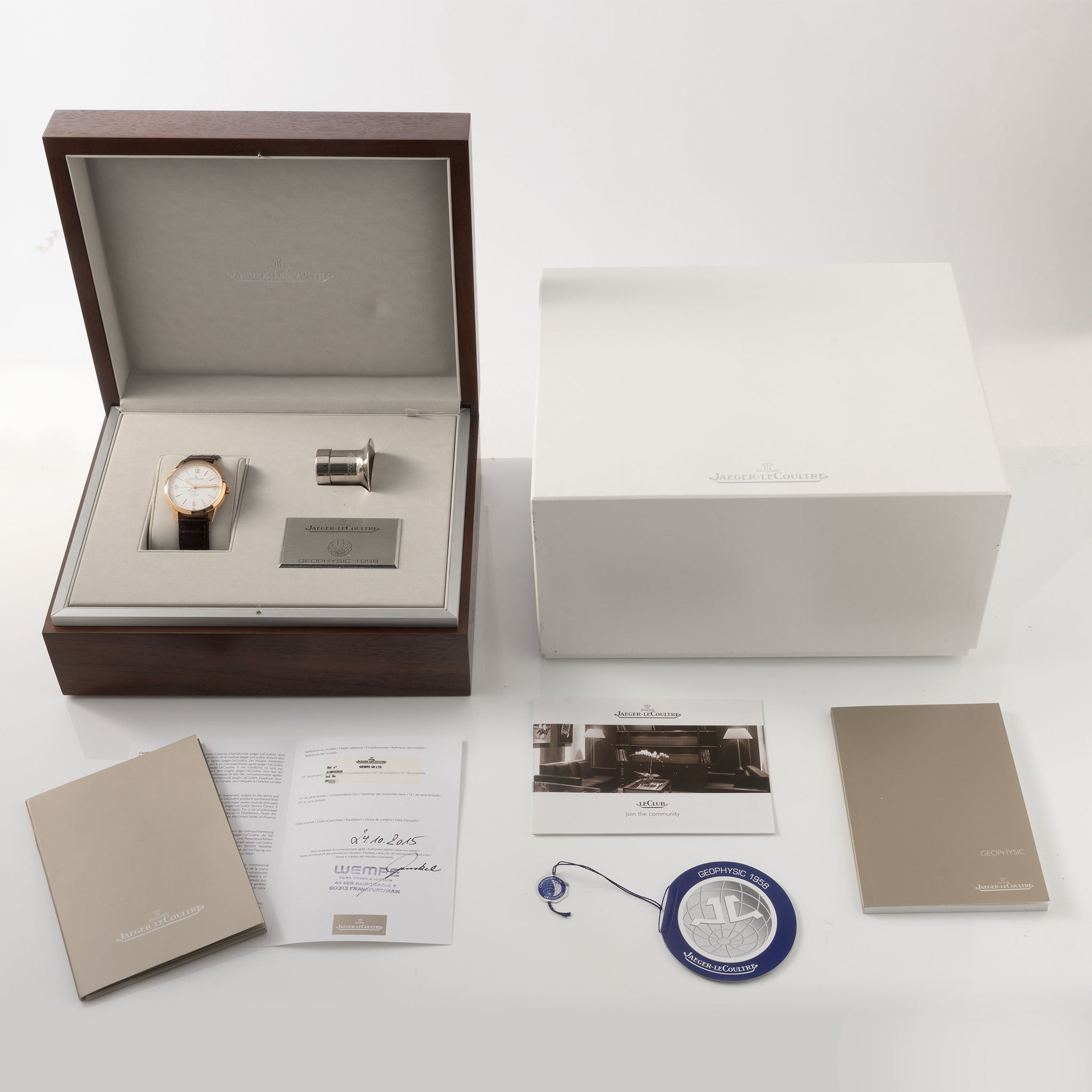 Jaeger-LeCoultre Geophysic 1958 Rose Gold with Box and Papers Ref JL Q8002520 