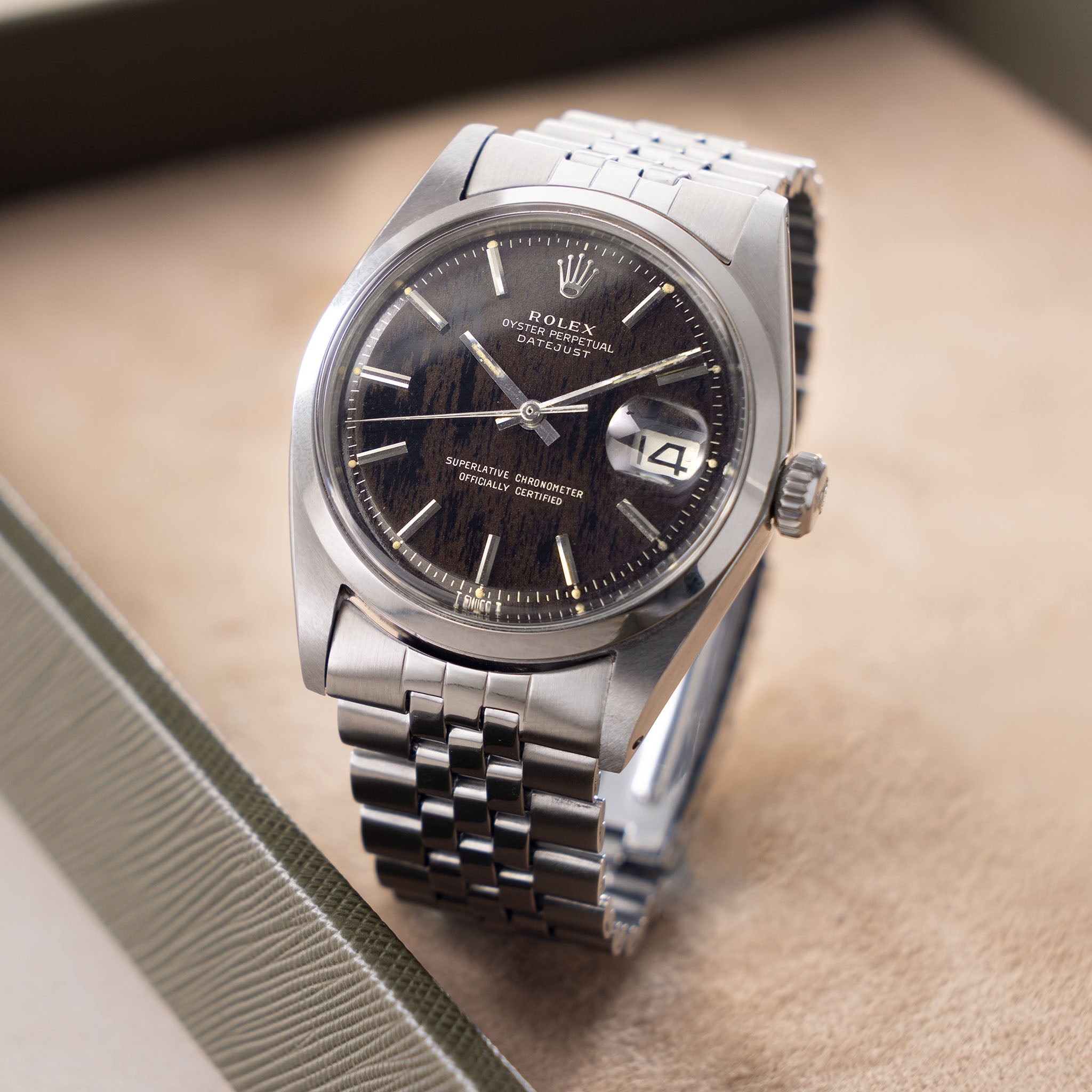 Rolex Datejust 1600 Tropical Gilt Dial with Wood Effect