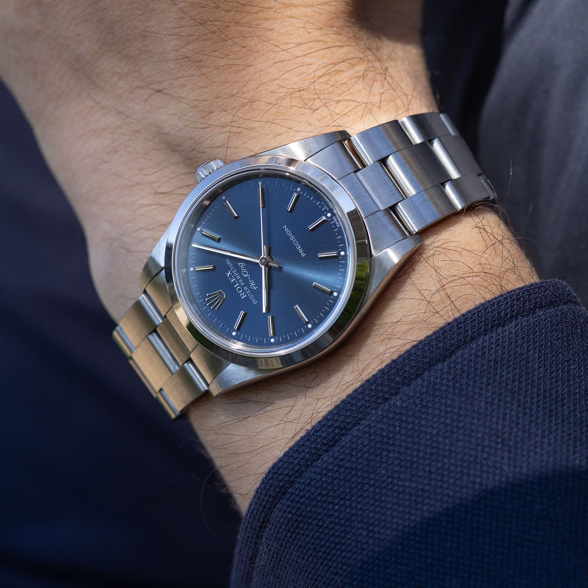 Rolex Air-King ref. 14000 Blue Soleil Dial