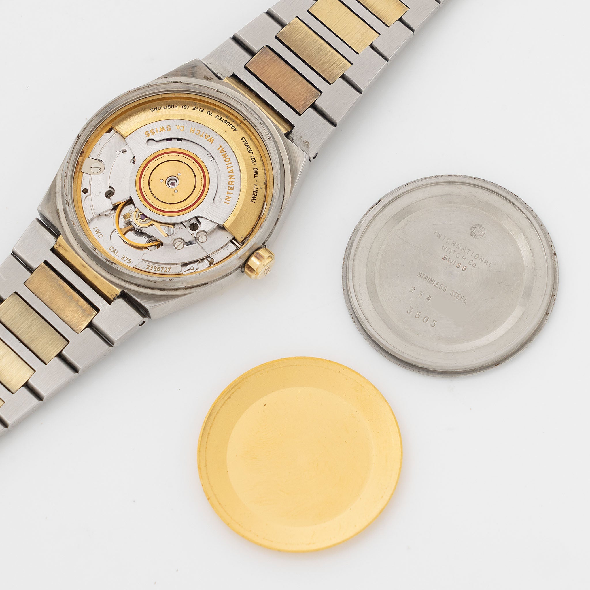 IWC Ingenieur Automatic SL Khanjar Dial ref 3505 Steel and Gold Execution