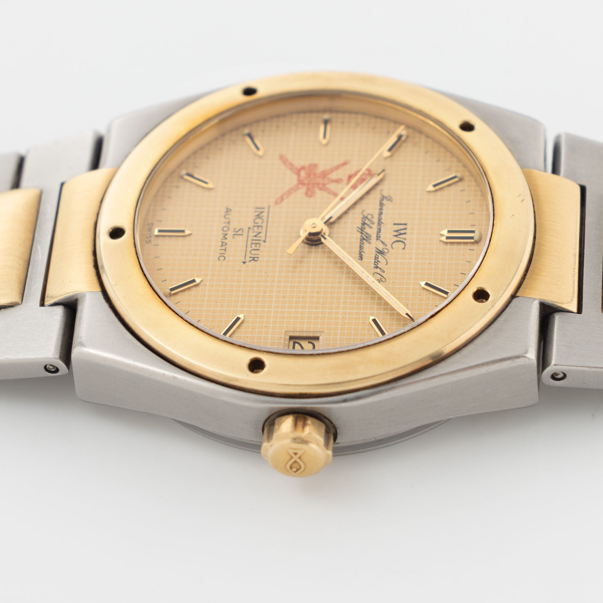 IWC Ingenieur Automatic SL Khanjar Dial ref 3505 Steel and Gold Execution