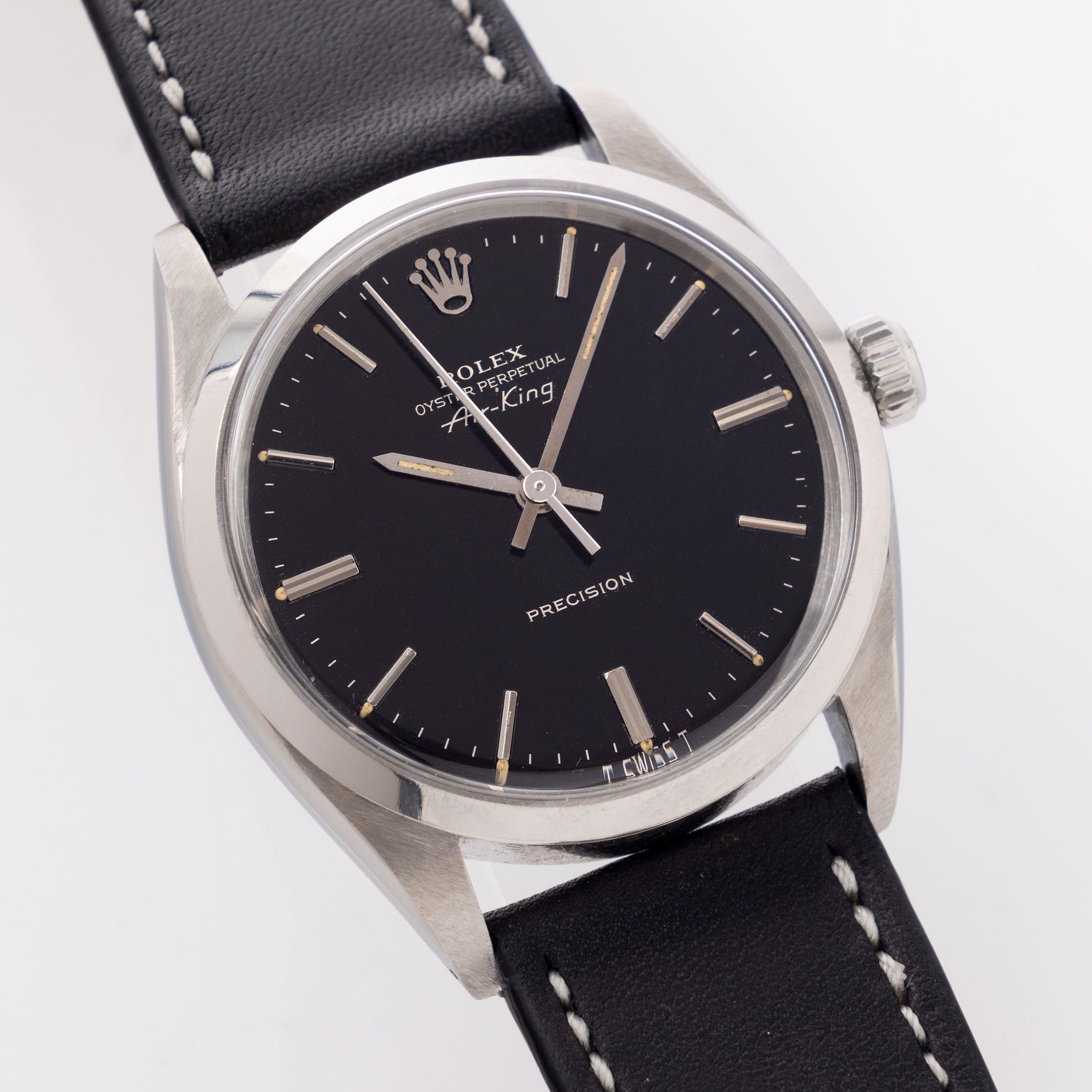 Rolex Air-King 5500 Black Dial Silver print