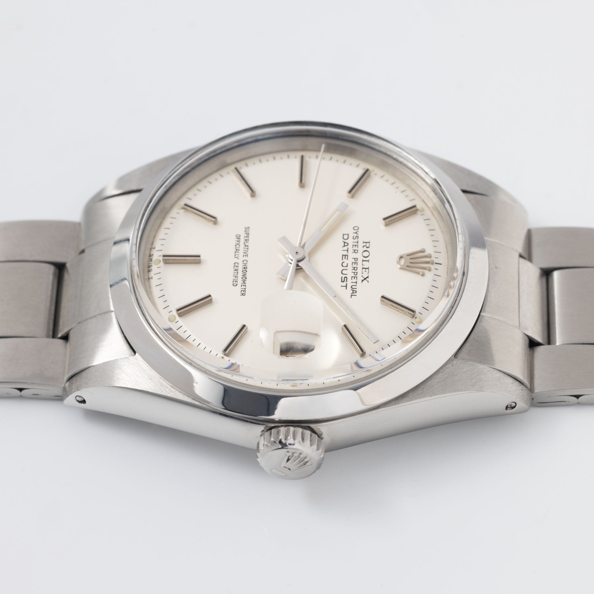 Rolex Datejust Matte silver dial ref 1600