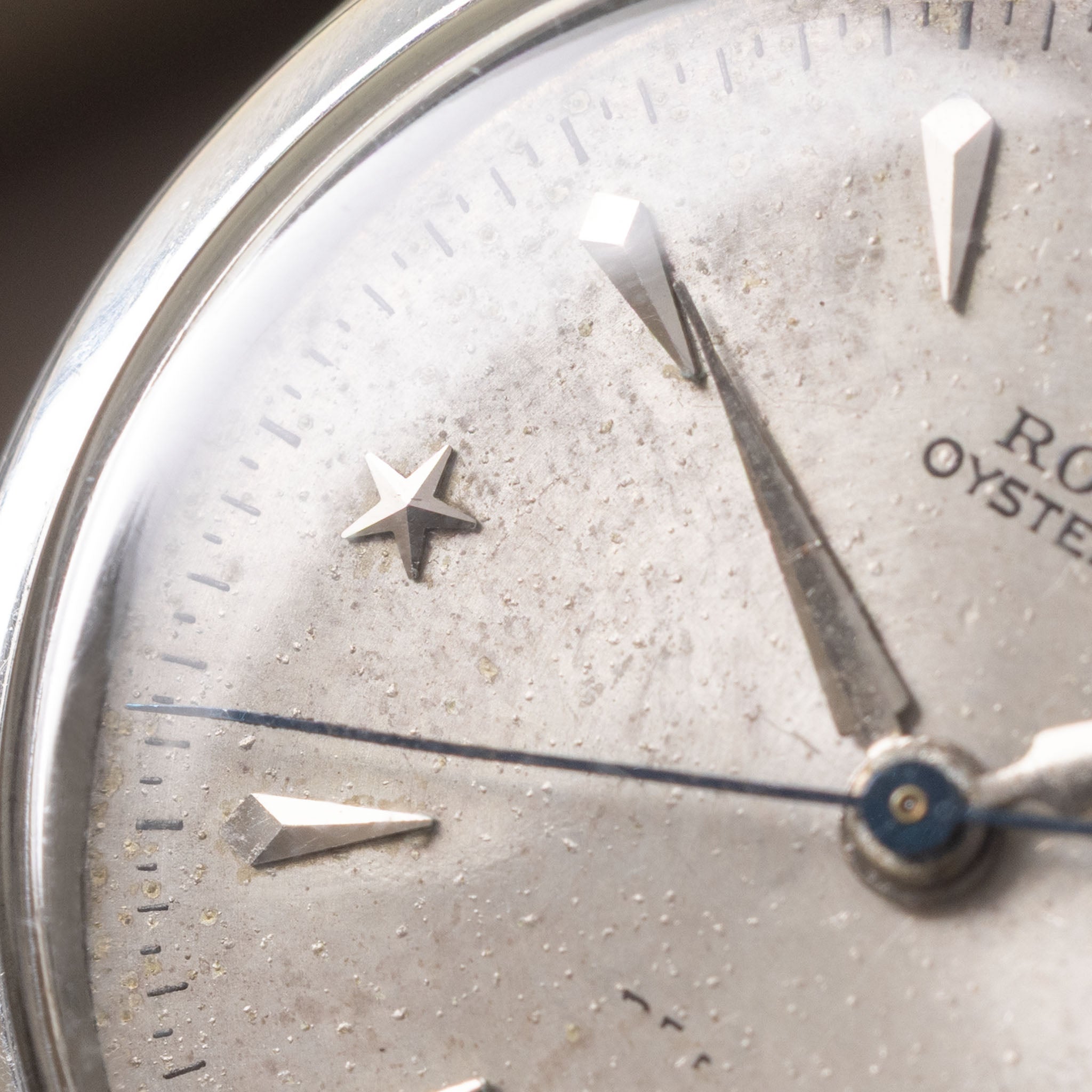 Rolex Oysterdate Precision  Silver Star "Stelline " dial ref 6066