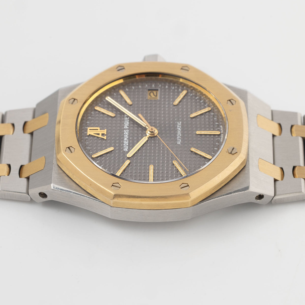 Audemars Piguet Royal Oak 14700SA Mini Jumbo Grey Dial in Steel and Yellow Gold