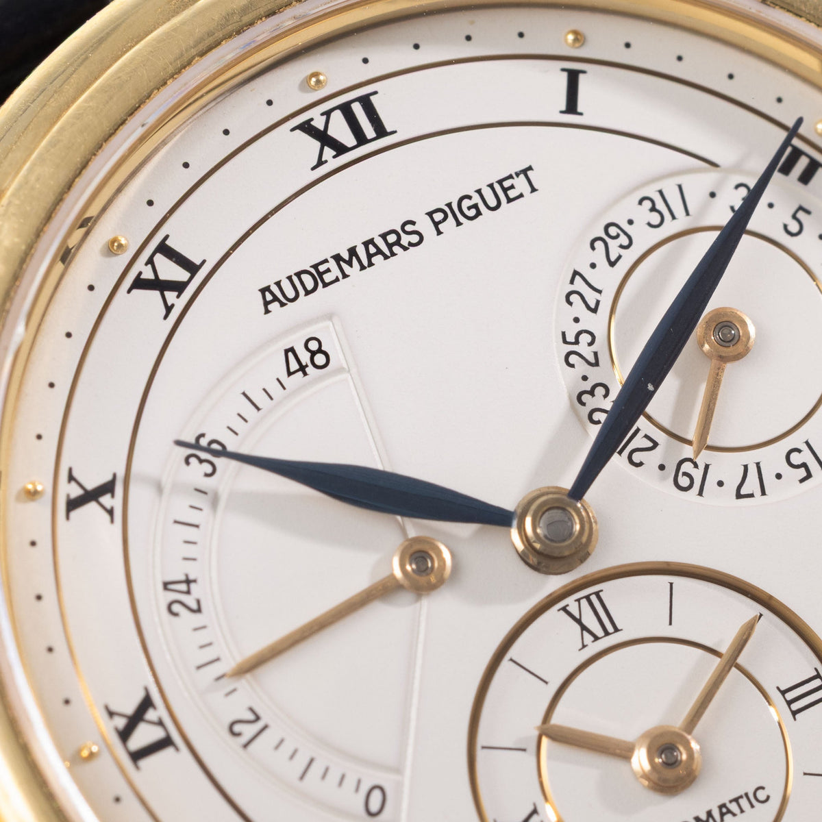 Audemars Piguet Dual Time Ref 25685 002BA in 18k Yellow Gold with Box and Papers