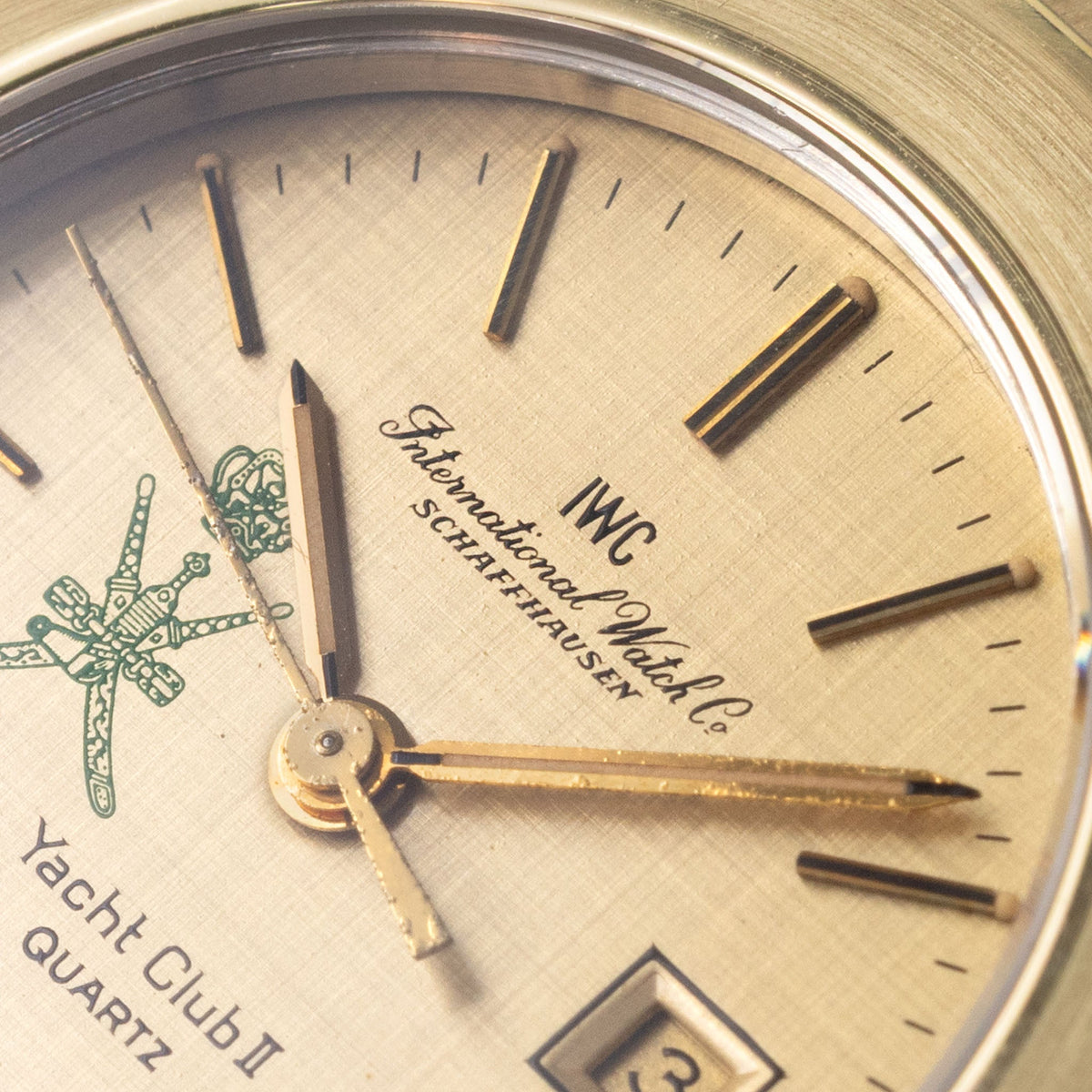 IWC Yacht-Club II in Steel and Yellow gold Oman Green Khanjar Linen Dial ref. 4512 from Original Owner Family