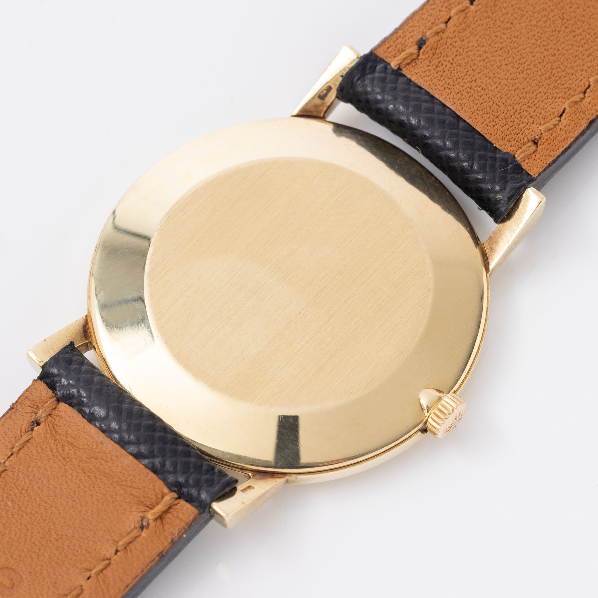 Patek Philippe Calatrava in 18k Yellow Gold Silver Soleil Dial ref. 3470 Ultra-Thin