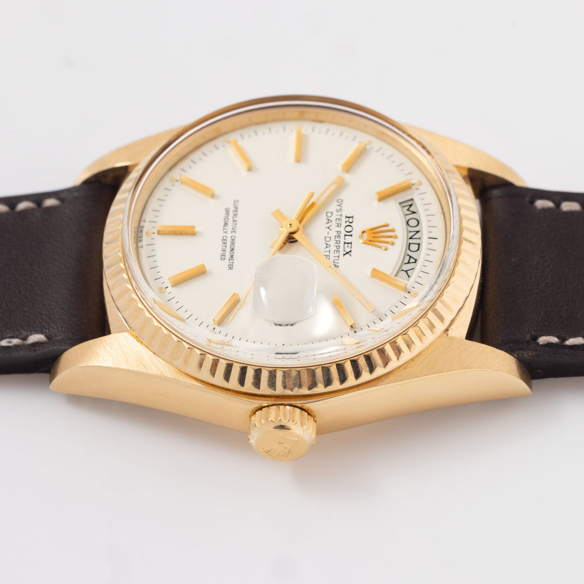 Rolex Day-Date 1803 White Dial in 18k Yellow Gold