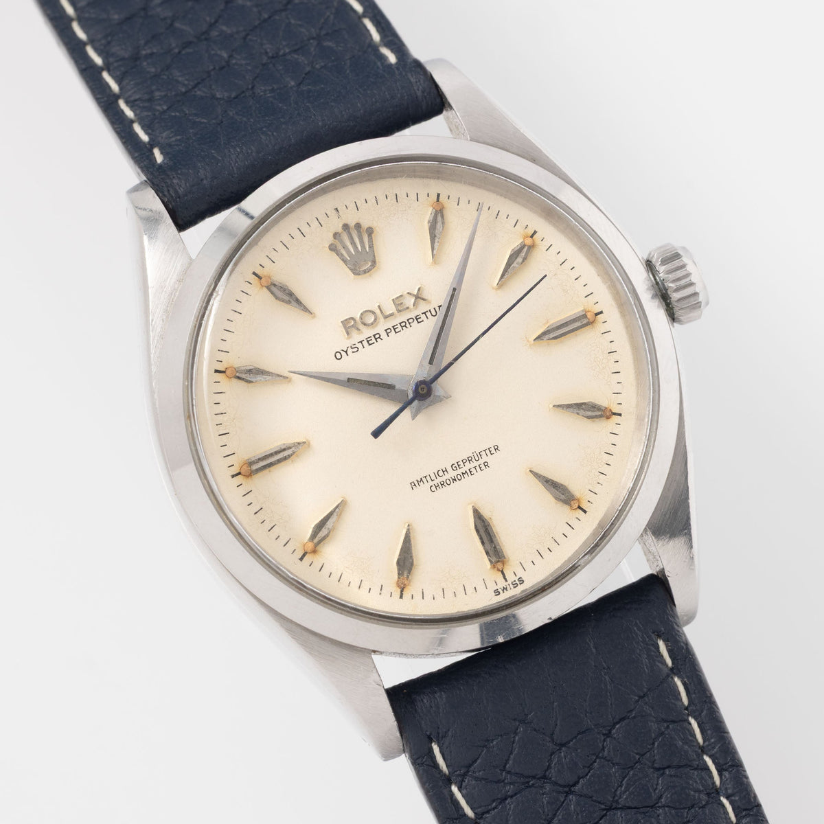 Rolex Oyster Perpetual 6564 Cream Dial Amtlich Geprüfter Chronometer