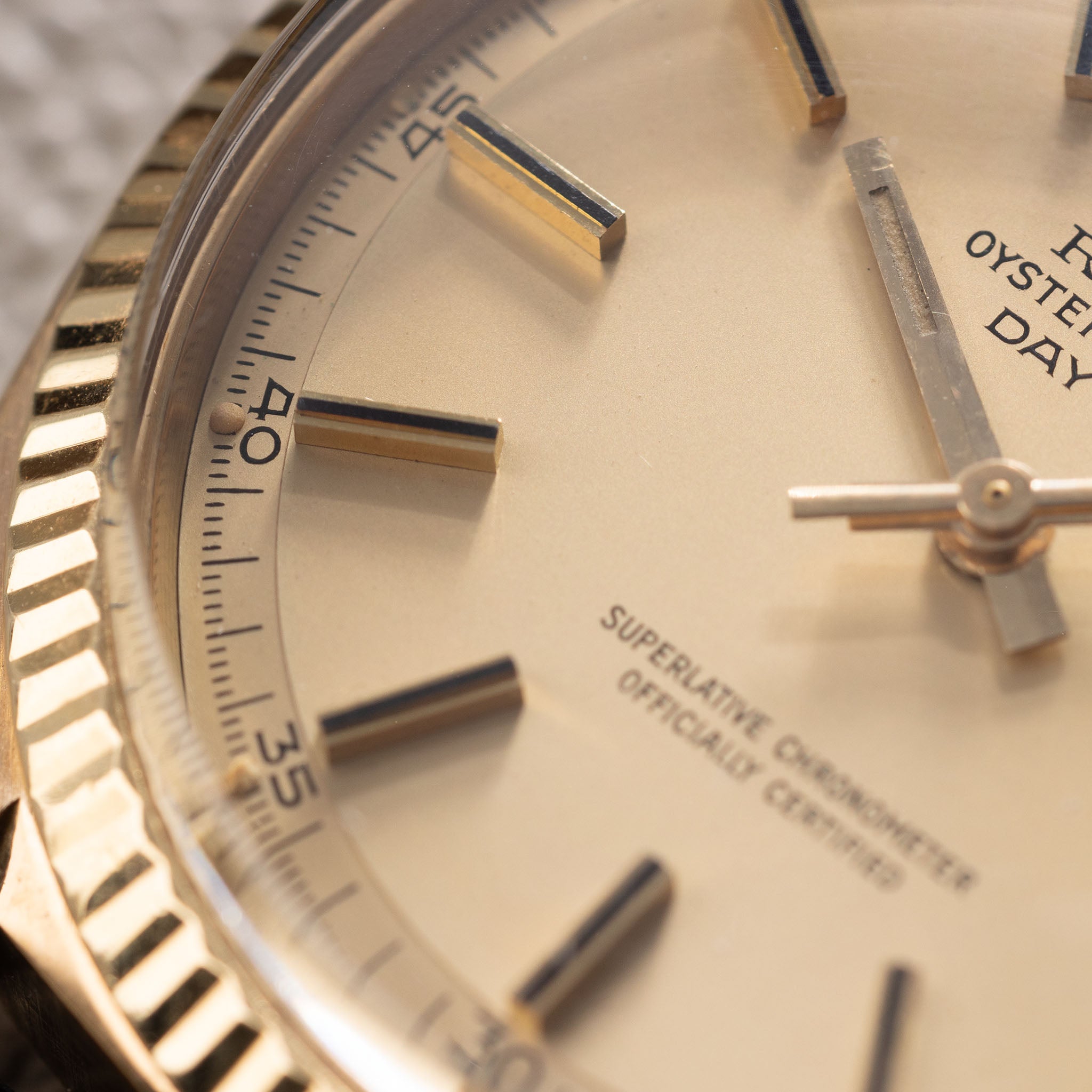 Rolex Day-Date 1803 18k Gelbgold mattes Champagner-Zifferblatt