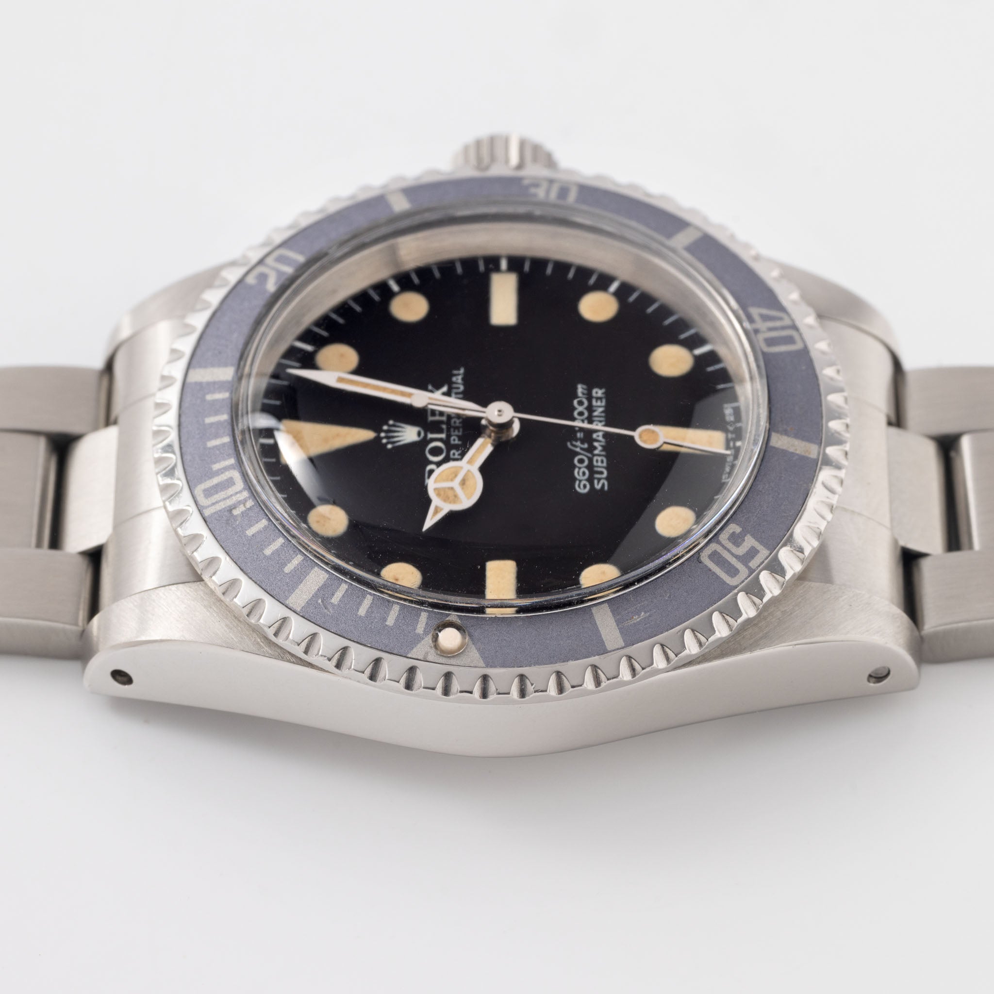 Rolex Submariner 5513  maxi mk1 dial Vivid patina Ghost inlay Bulangandsons signature watch