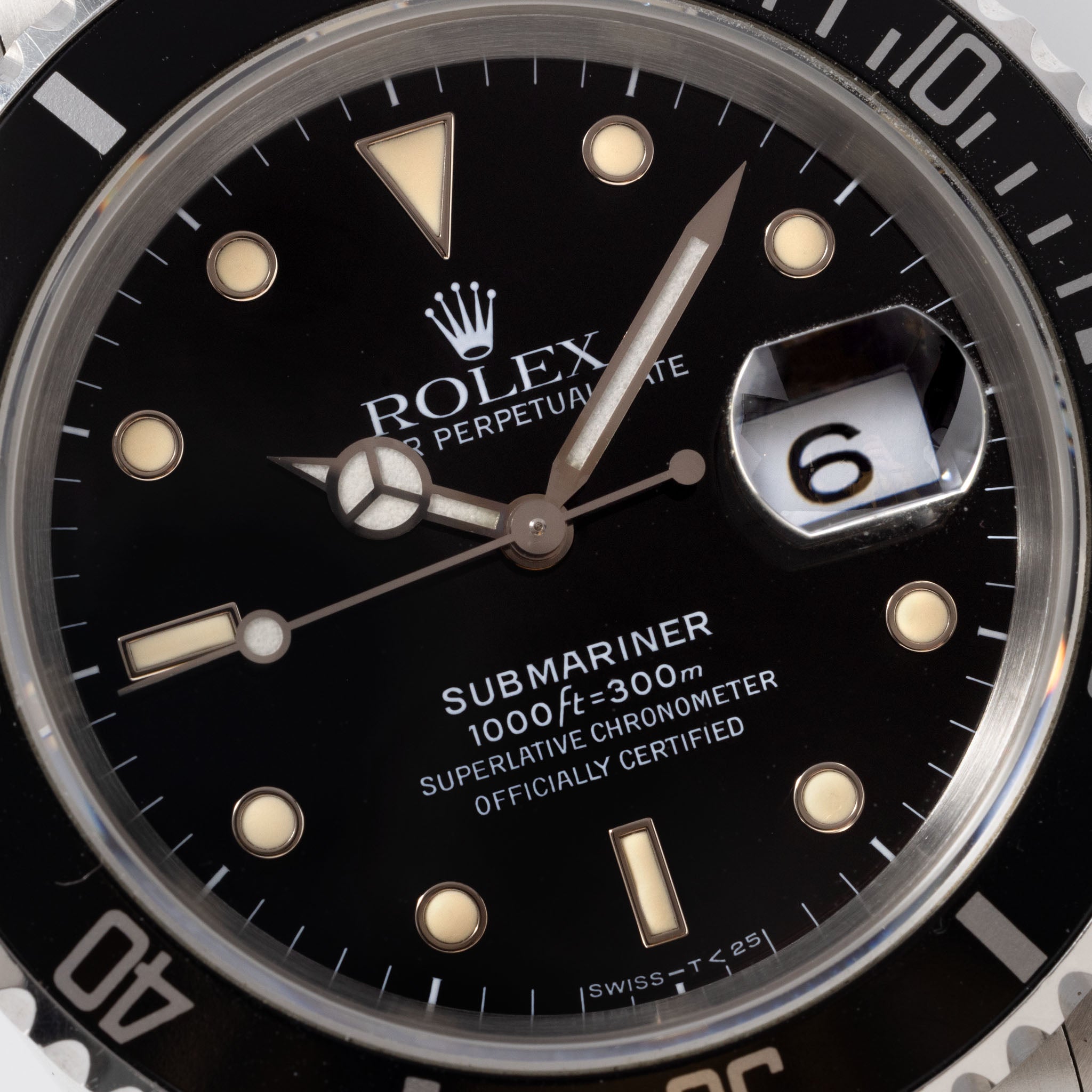 Rolex Submariner Date Referenz 16610 Tritium Zifferblatt mit Box und Accessoires