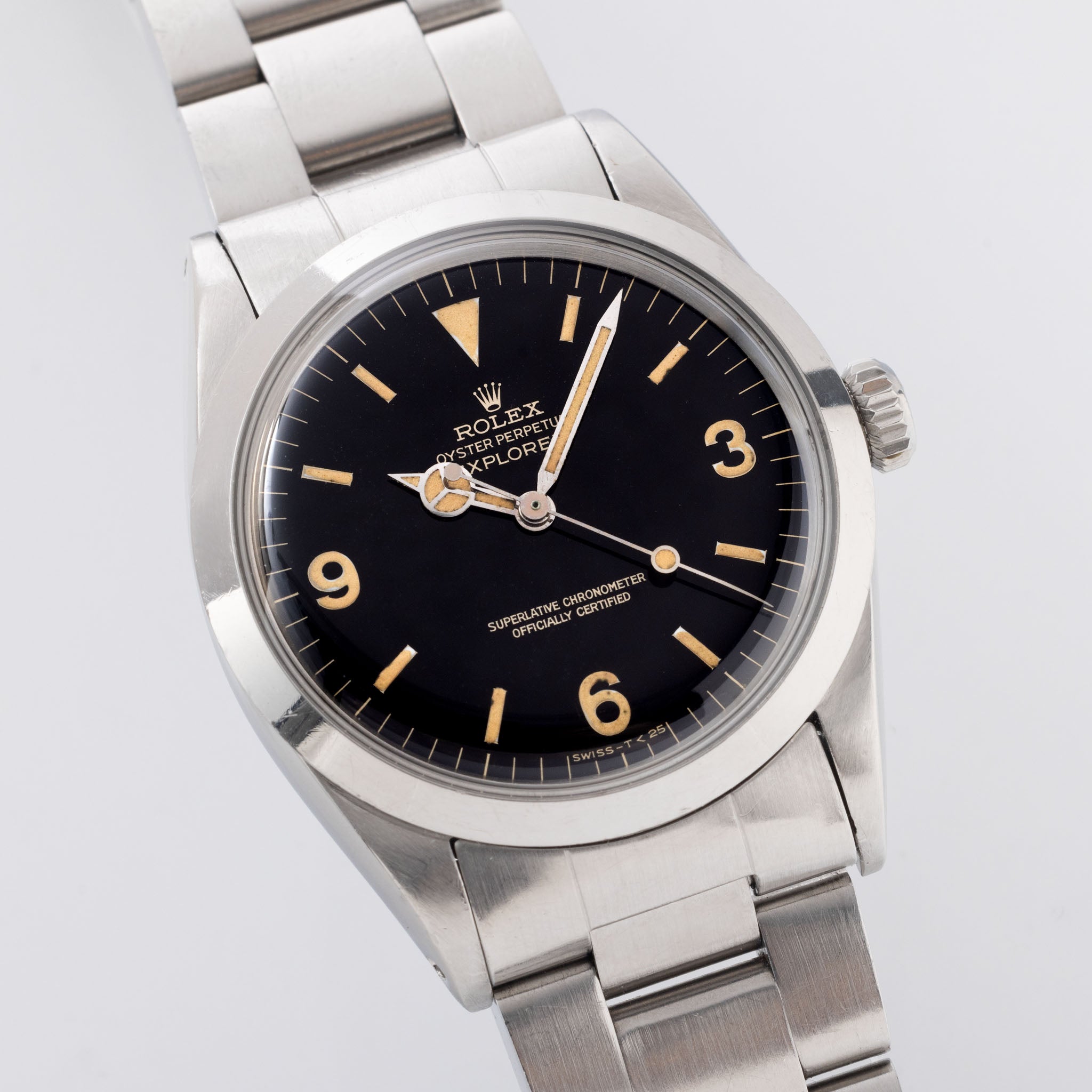 Rolex Explorer 1016 glossy Gilt with papers