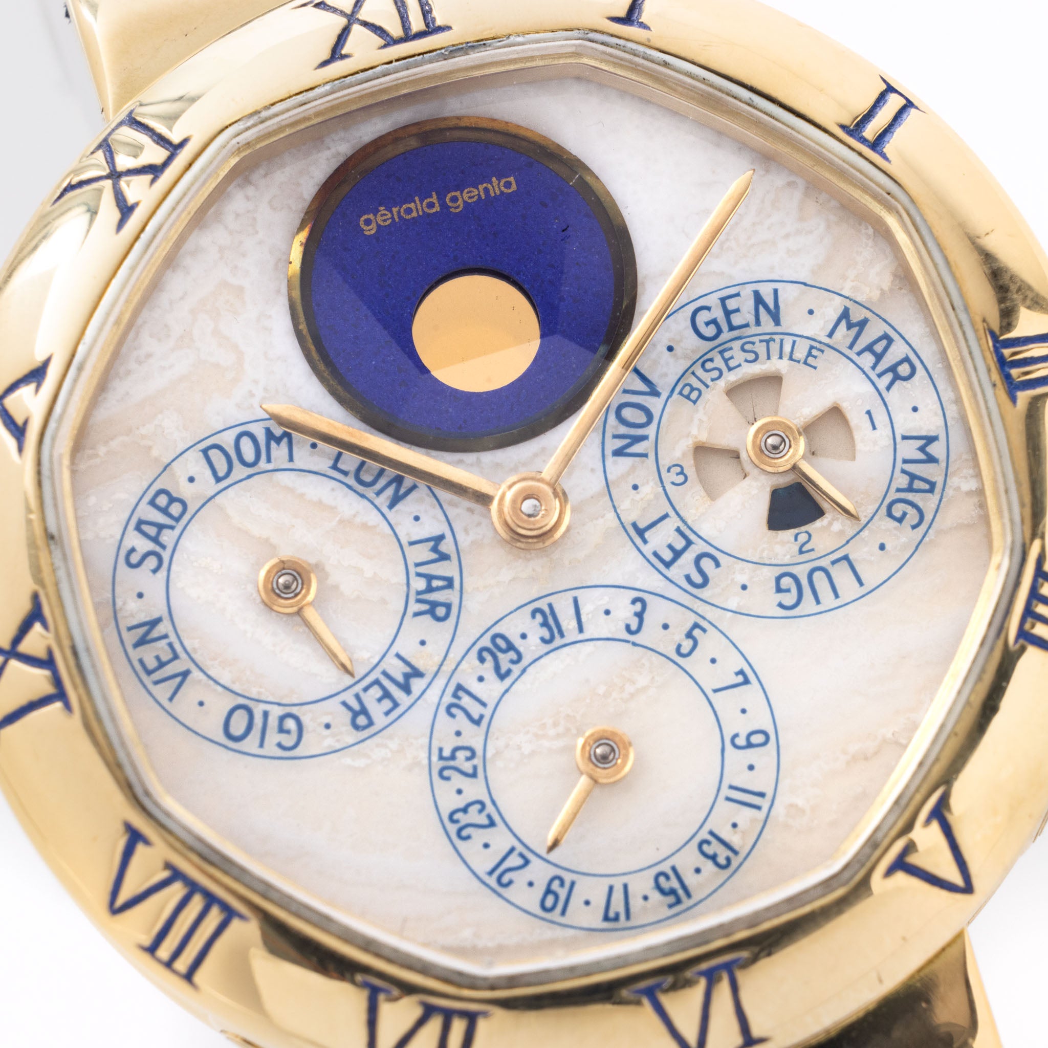 Gerald Genta "Success" Perpetual Kalender Mondphase in 18 Karat Gelbgold Referenz G2994.7