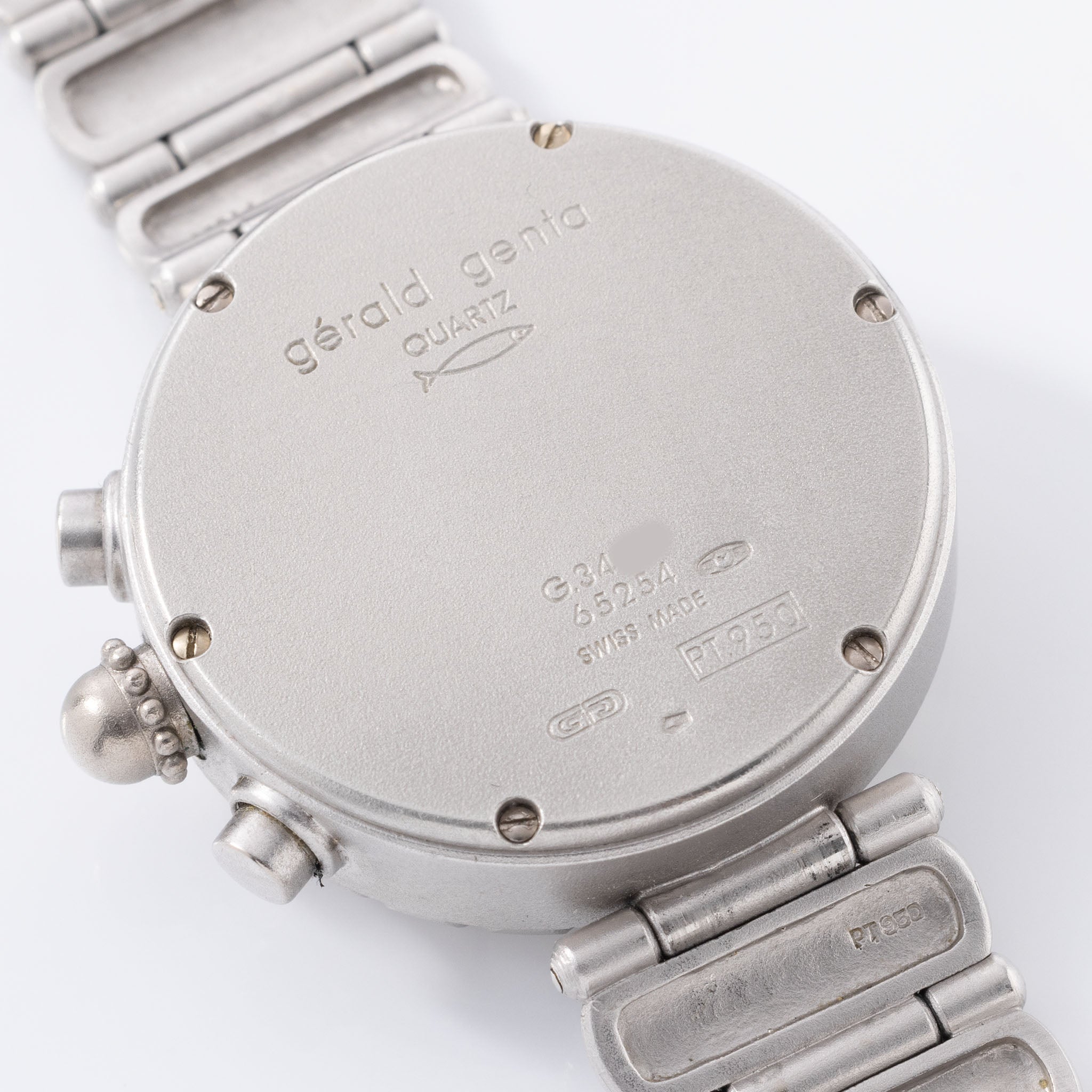 Gerald Genta Dual Time Chronograph Einzelstück in Platin