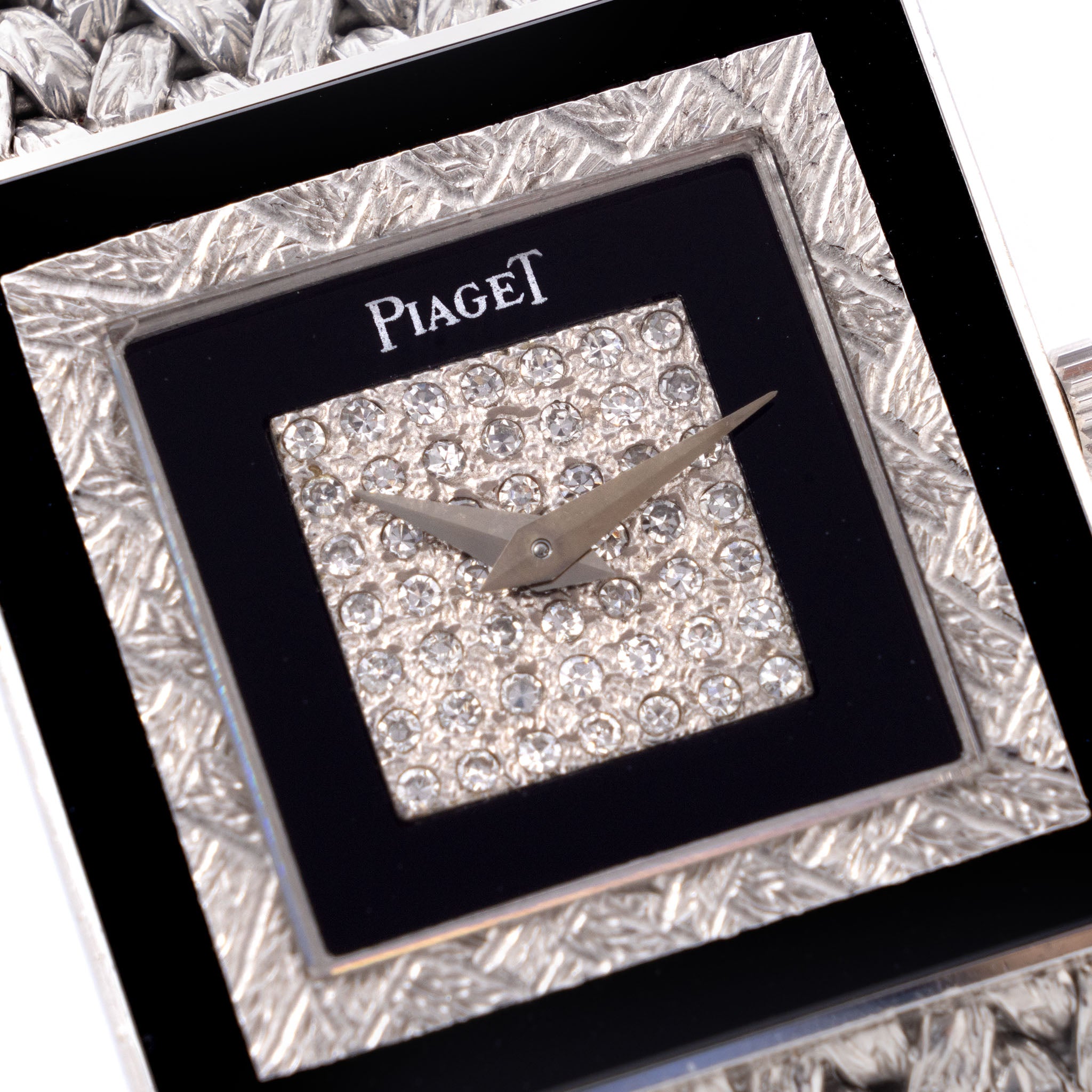 Piaget Altipiano Weiẞgold mit Diamanten und Onyx besetztem Zifferblatt mit Box und Papieren Referenz 9200