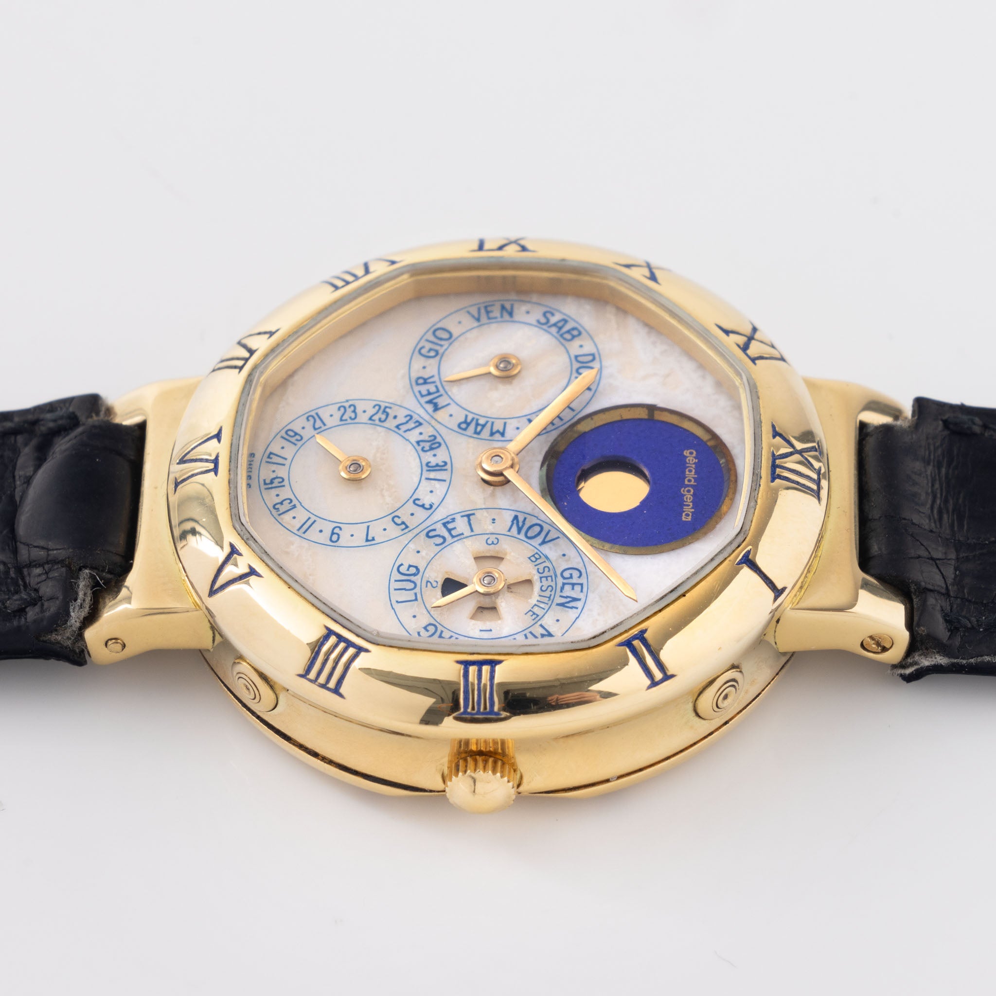 Gerald Genta "Success" Perpetual Kalender Mondphase in 18 Karat Gelbgold Referenz G2994.7