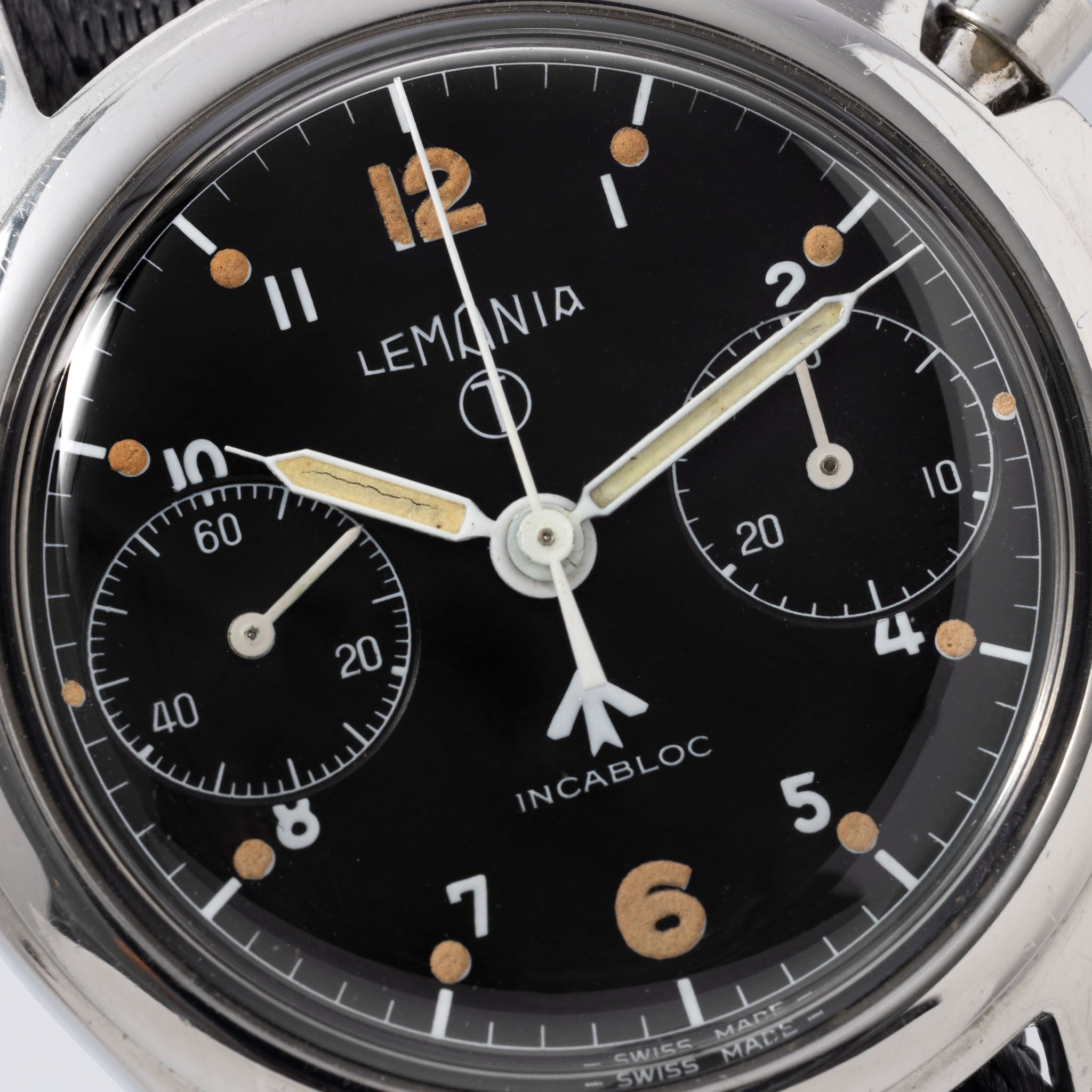 Lemania Monopusher Chronograph "British Armed Forces Issued"
