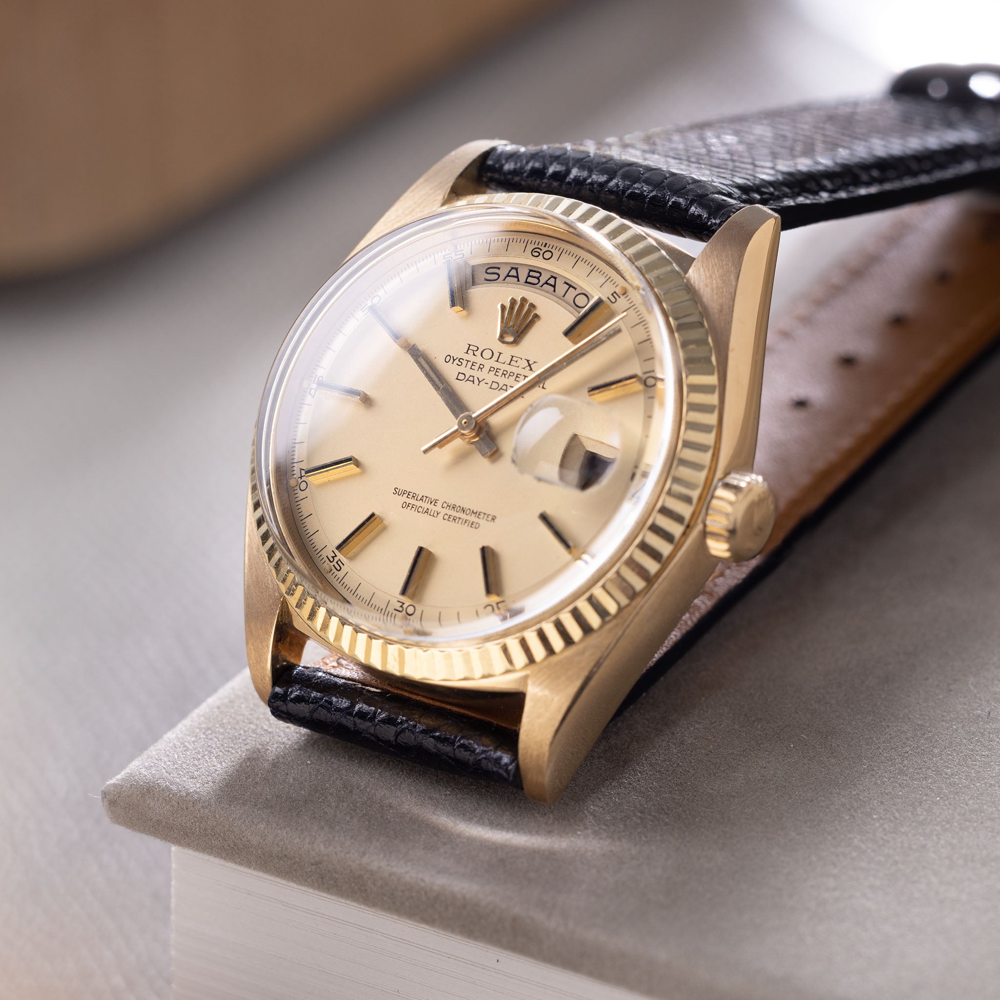 Rolex Day-Date 1803 18k Gelbgold mattes Champagner-Zifferblatt