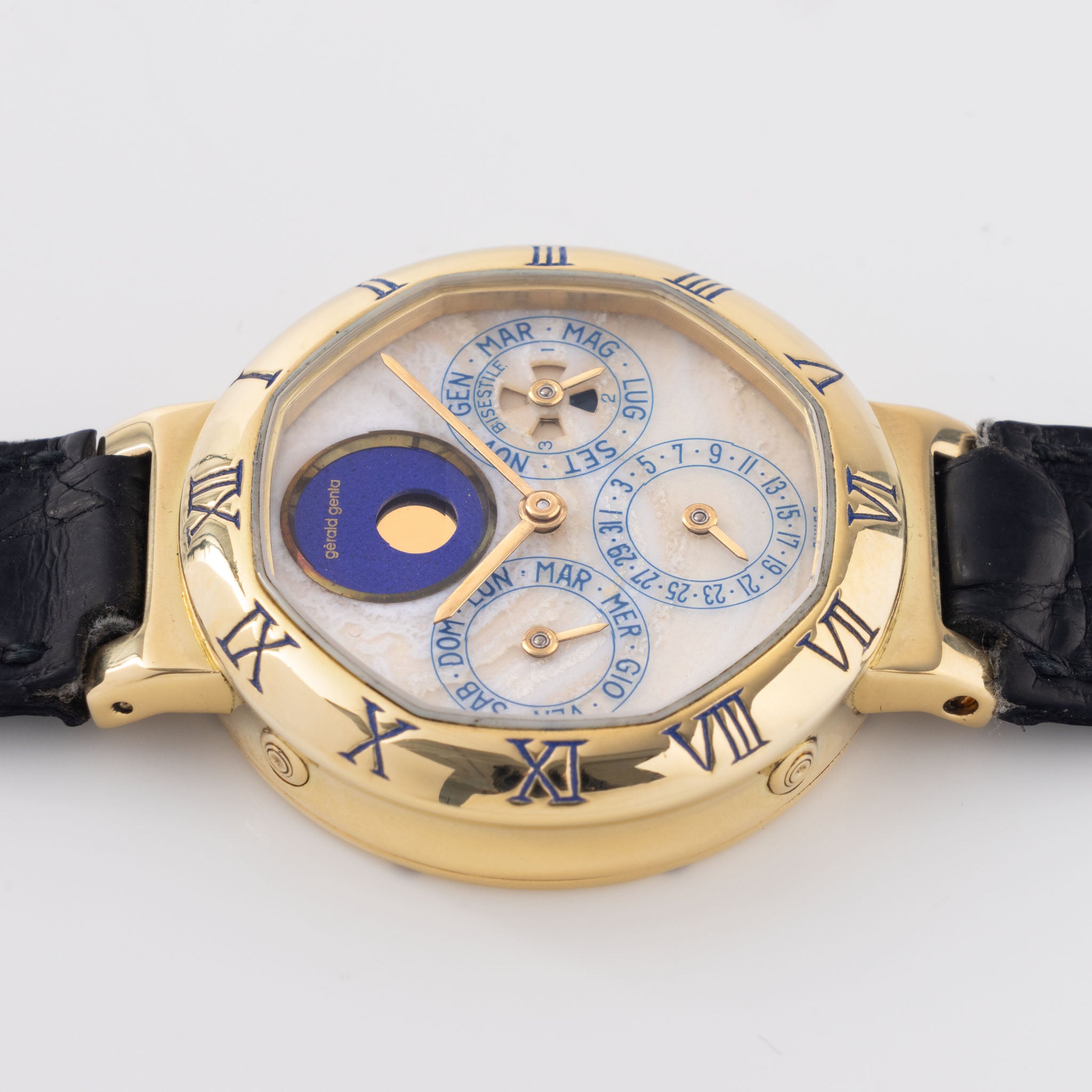 Gerald Genta "Success" Perpetual Kalender Mondphase in 18 Karat Gelbgold Referenz G2994.7