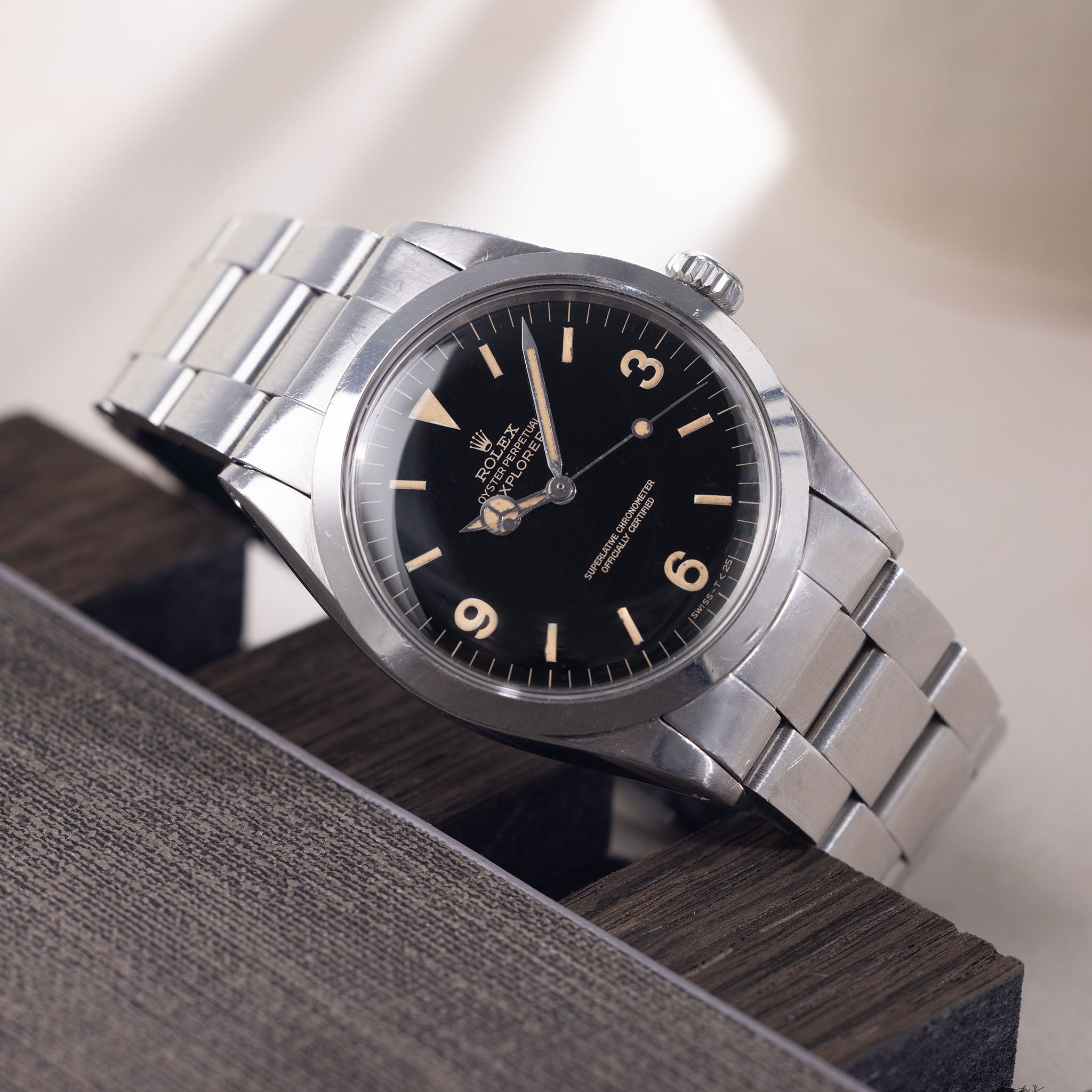 Rolex Explorer 1016 glossy Gilt with papers
