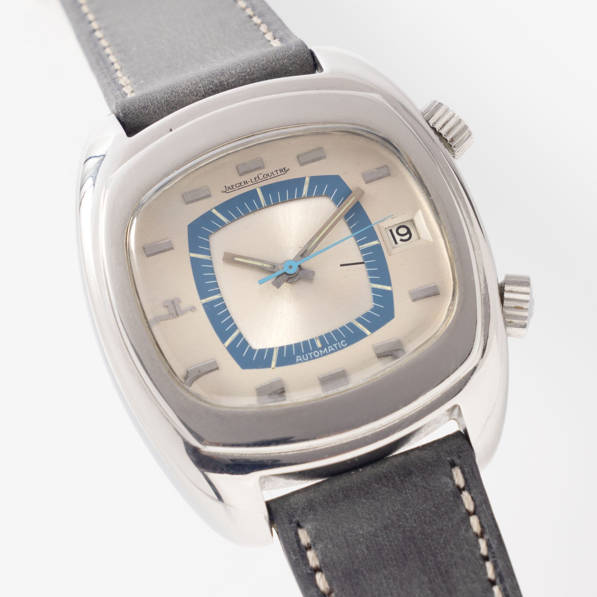 Jaeger LeCoultre Memovox"TV screen " Silver dial ref e871