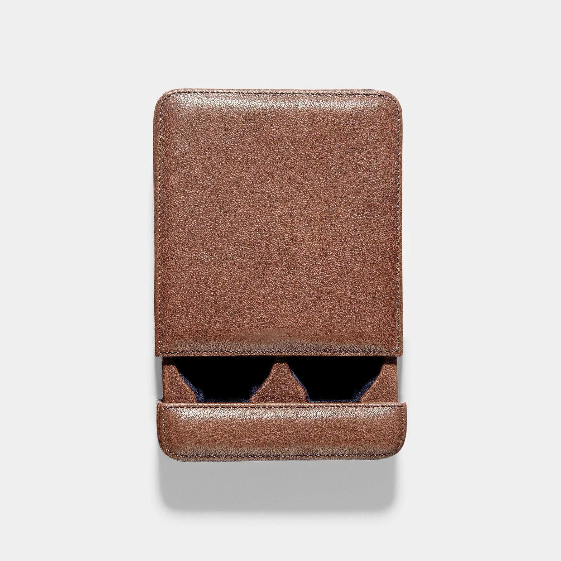 Slider Leder Uhrenbox Toffee