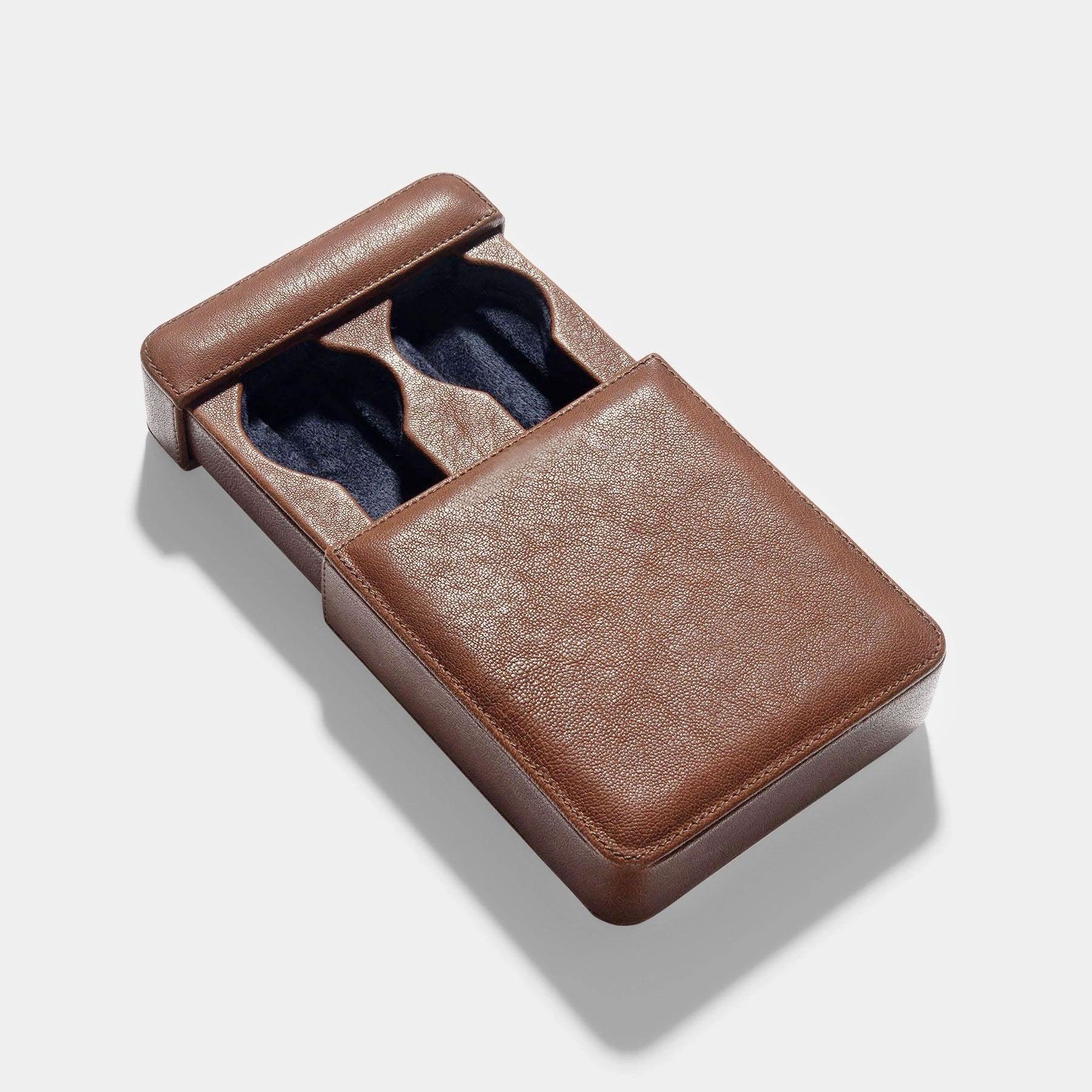 Slider Leder Uhrenbox Toffee