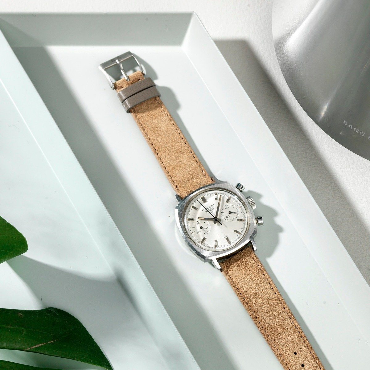 Refined Light Brown Suede Watch Strap