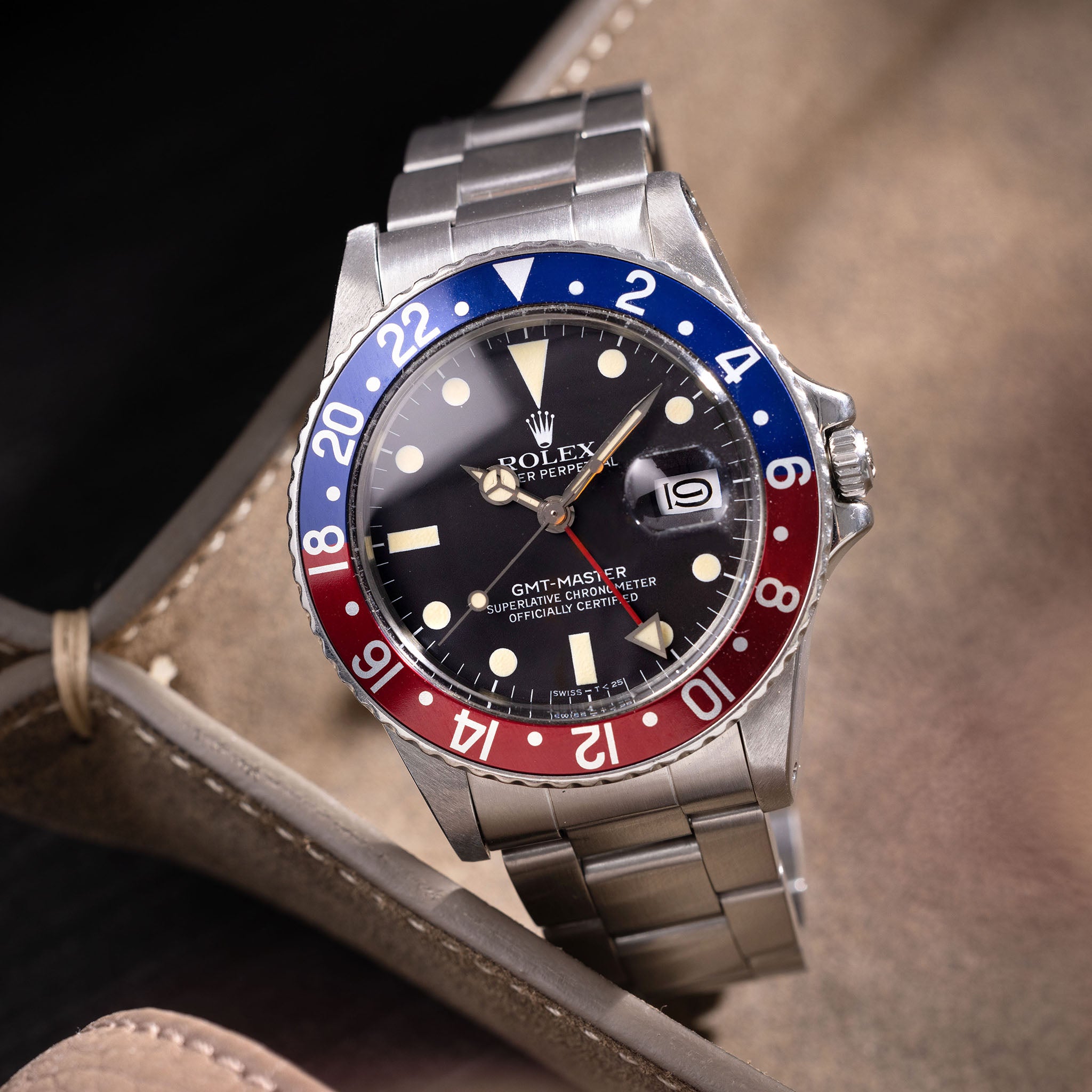 Rolex GMT-Master 16750 Mattes Zifferblatt Mit Box Und Papieren